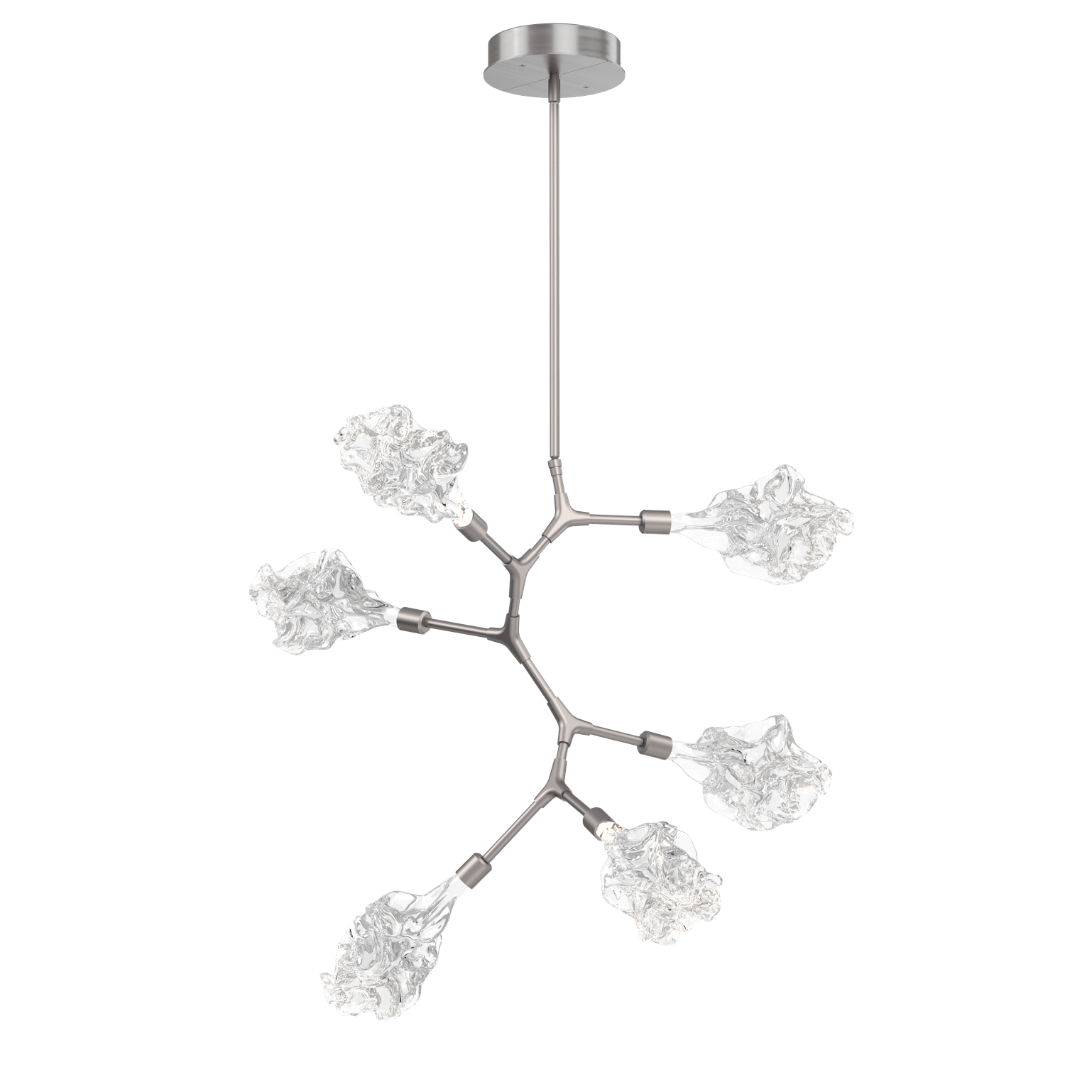 CHB0059-VA-SN-Hammerton-Studio-Blossom-6-light-organic-vine-chandelier-with-satin-nickel-finish-and-clear-handblown-crystal-glass-shades-and-LED-lamping