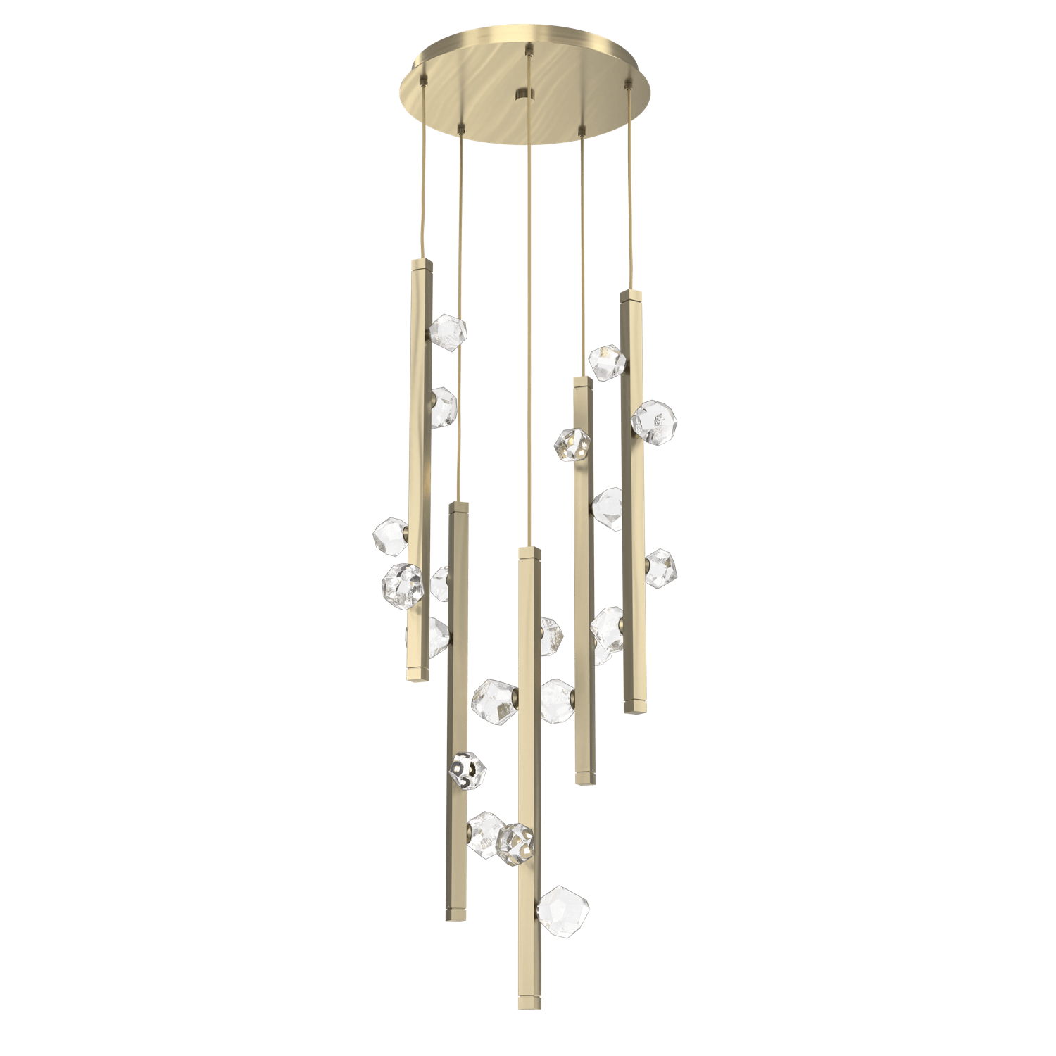 CHB0070-05-HB-Hammerton-Studio-Stella-5-light-round-pendant-chandelier-with-heritage-brass-finish-and-clear-cast-glass-shades-and-LED-lamping