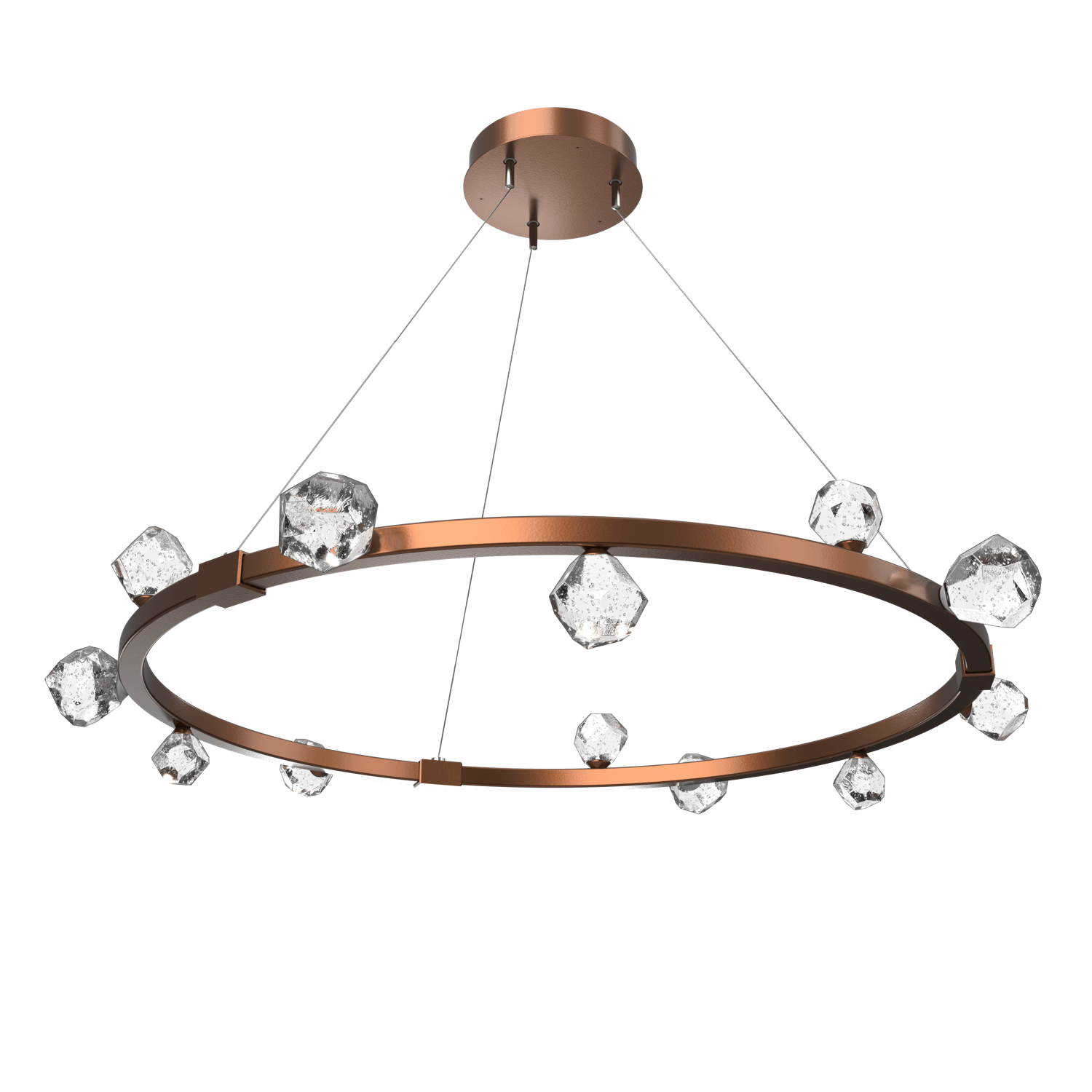 CHB0070-40-BB-Hammerton-Studio-Stella-40-inch-radial-ring-chandelier-with-burnished-bronze-finish-and-clear-cast-glass-shades-and-LED-lamping