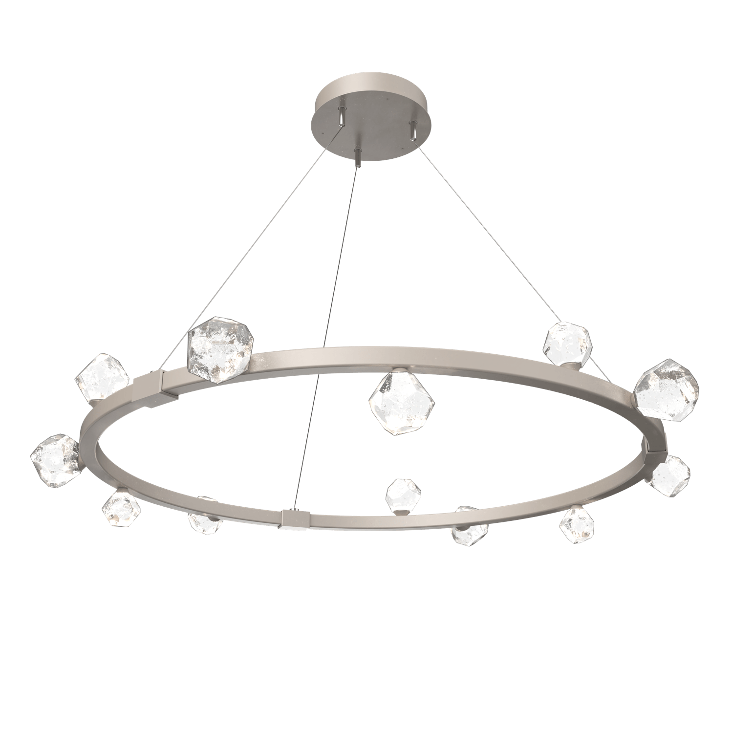 CHB0070-40-BS-Hammerton-Studio-Stella-40-inch-radial-ring-chandelier-with-metallic-beige-silver-finish-and-clear-cast-glass-shades-and-LED-lamping