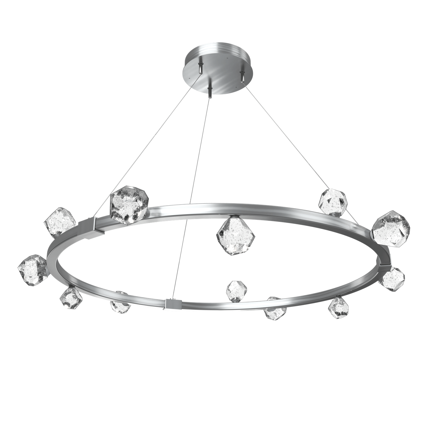 CHB0070-40-SN-Hammerton-Studio-Stella-40-inch-radial-ring-chandelier-with-satin-nickel-finish-and-clear-cast-glass-shades-and-LED-lamping