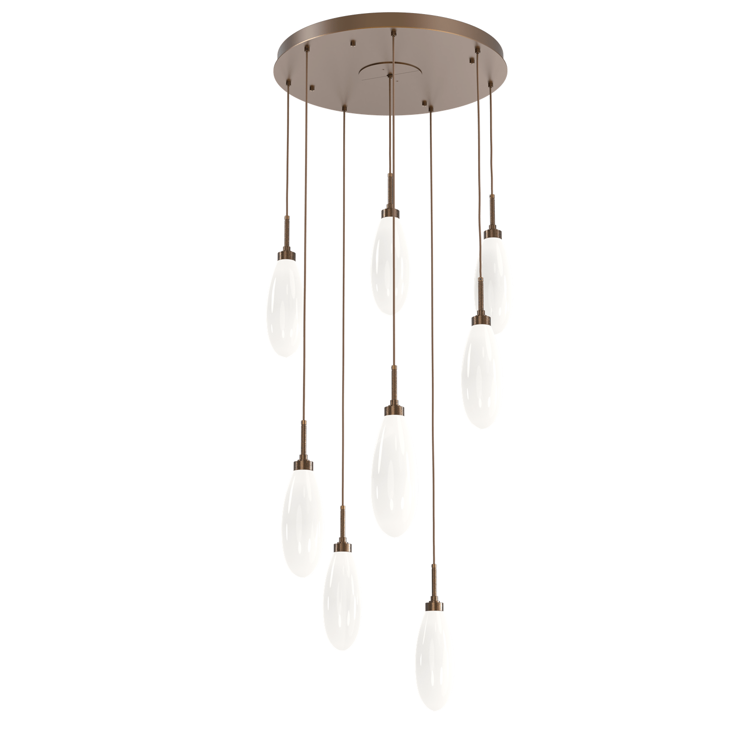 CHB0071-08-FB-WL-LL-Hammerton-Studio-Fiori-8-light-round-pendant-chandelier-with-flat-bronze-finish-and-opal-white-glass-shades-and-LED-lamping