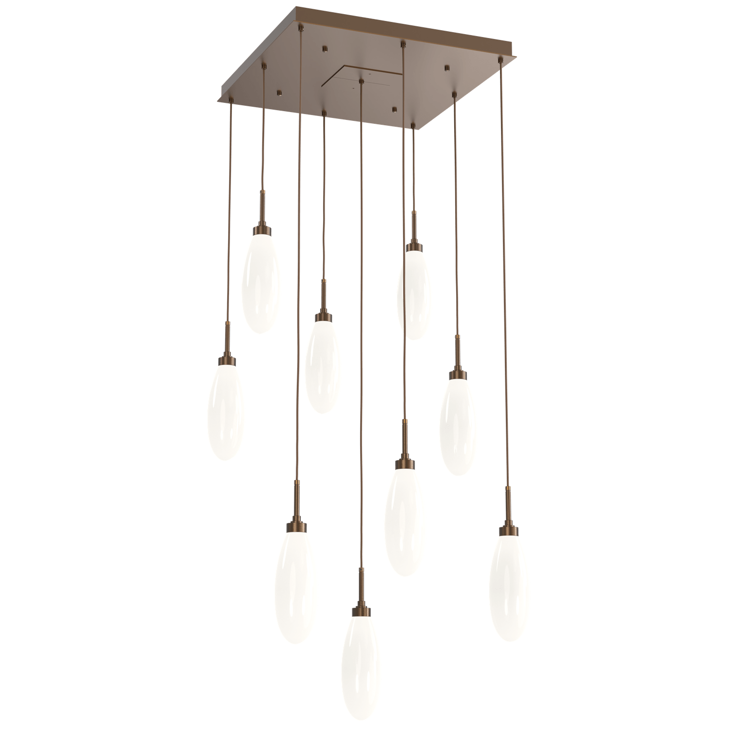 CHB0071-09-FB-WL-LL-Hammerton-Studio-Fiori-9-light-square-pendant-chandelier-with-flat-bronze-finish-and-opal-white-glass-shades-and-LED-lamping