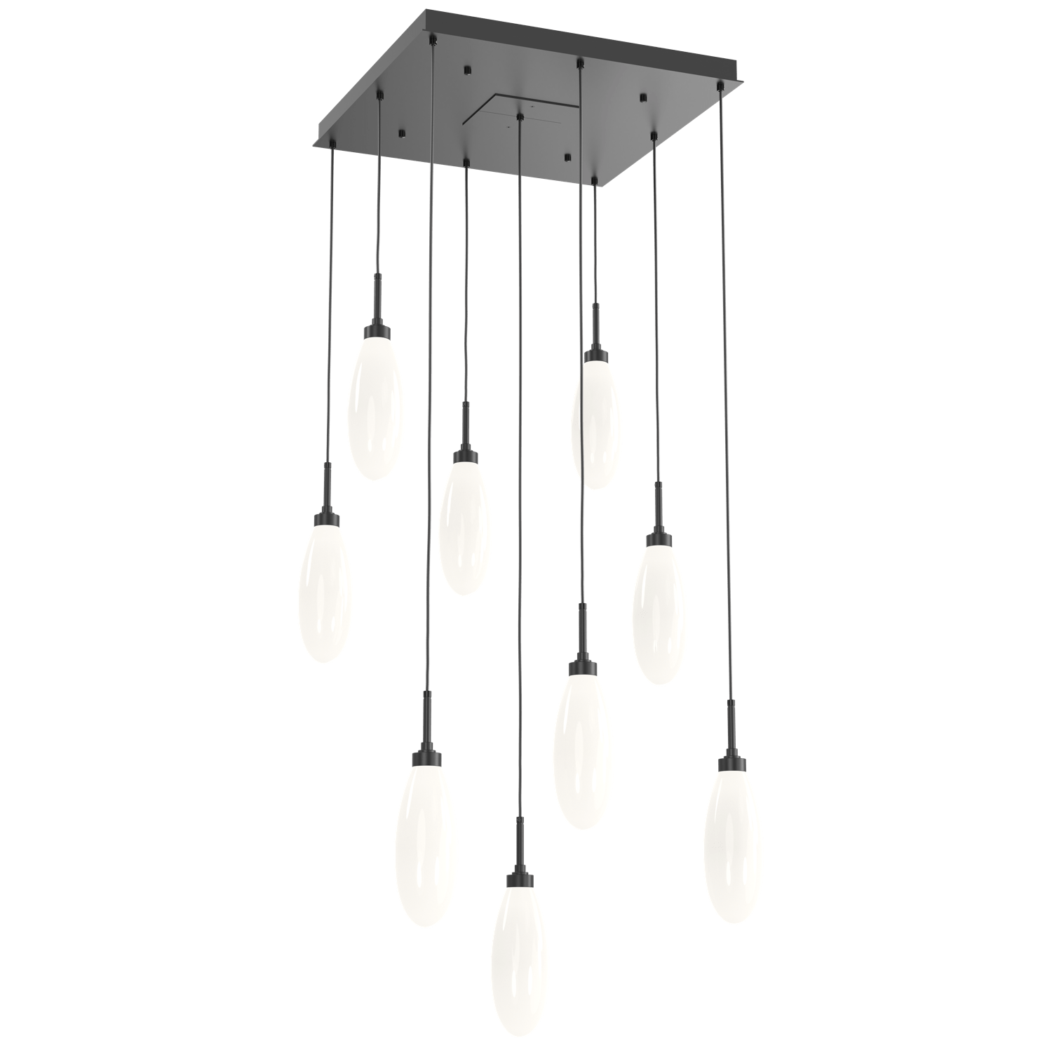 CHB0071-09-MB-WL-LL-Hammerton-Studio-Fiori-9-light-square-pendant-chandelier-with-matte-black-finish-and-opal-white-glass-shades-and-LED-lamping