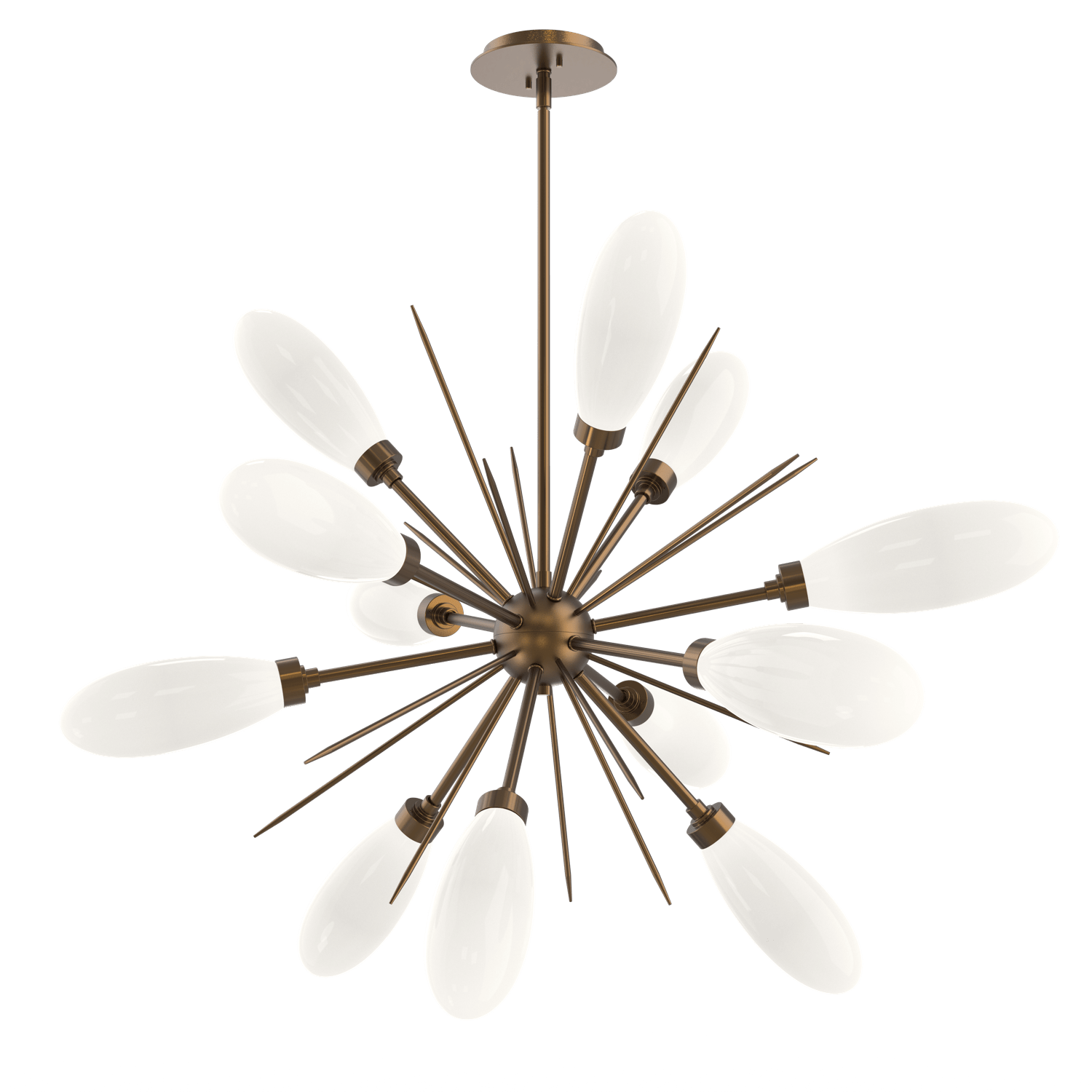 CHB0071-0A-FB-WL-LL-Hammerton-Studio-Fiori-34-inch-starburst-chandelier-with-flat-bronze-finish-and-opal-white-glass-shades-and-LED-lamping