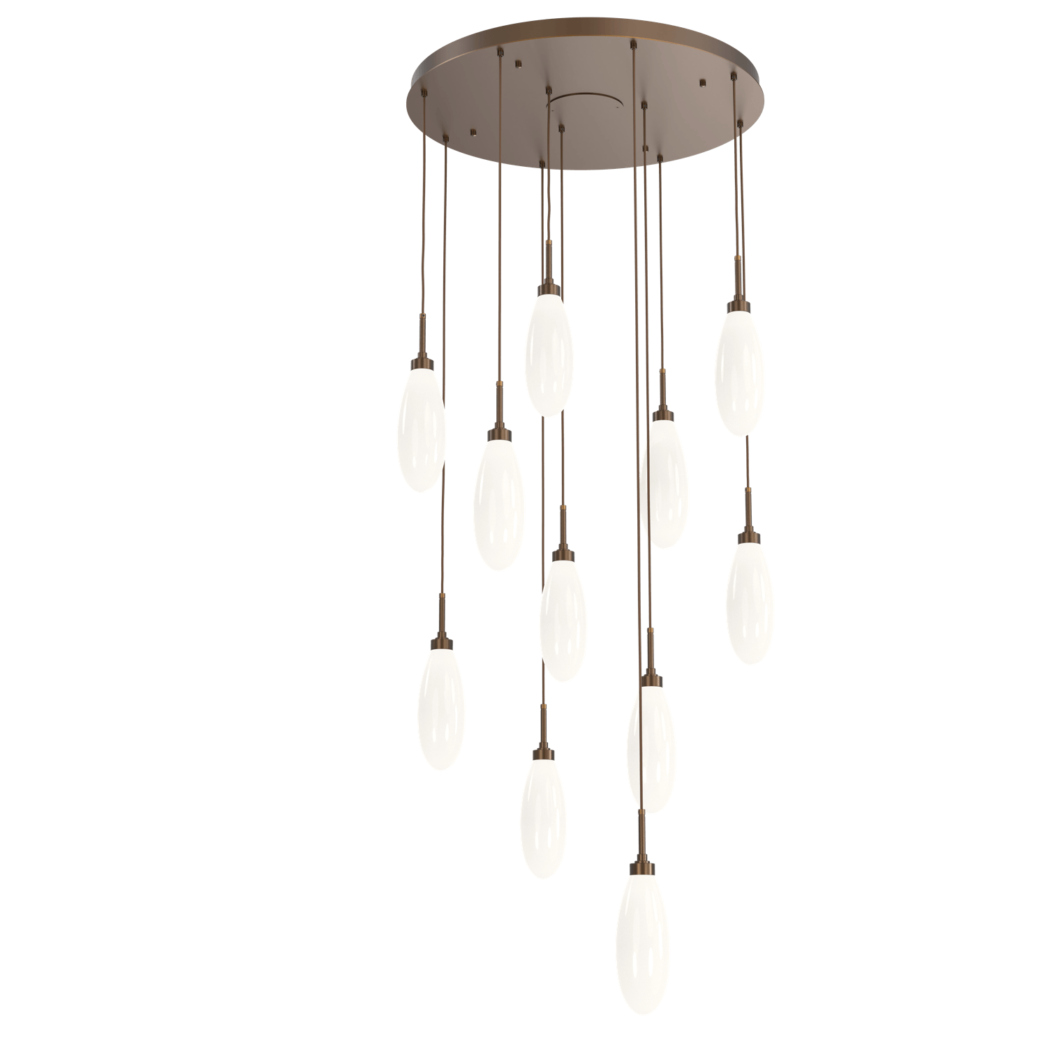 CHB0071-11-FB-WL-LL-Hammerton-Studio-Fiori-11-light-round-pendant-chandelier-with-flat-bronze-finish-and-opal-white-glass-shades-and-LED-lamping