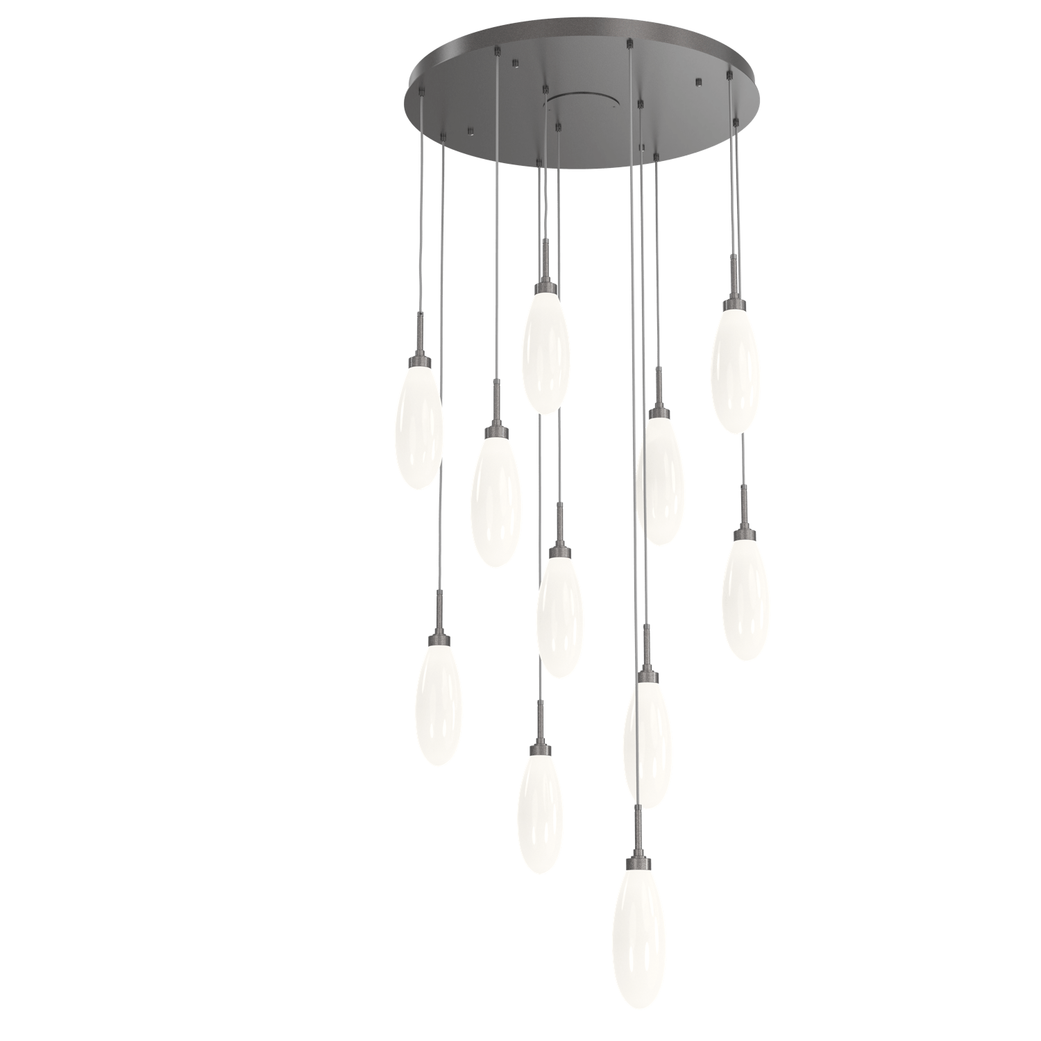 CHB0071-11-GP-WL-LL-Hammerton-Studio-Fiori-11-light-round-pendant-chandelier-with-graphite-finish-and-opal-white-glass-shades-and-LED-lamping