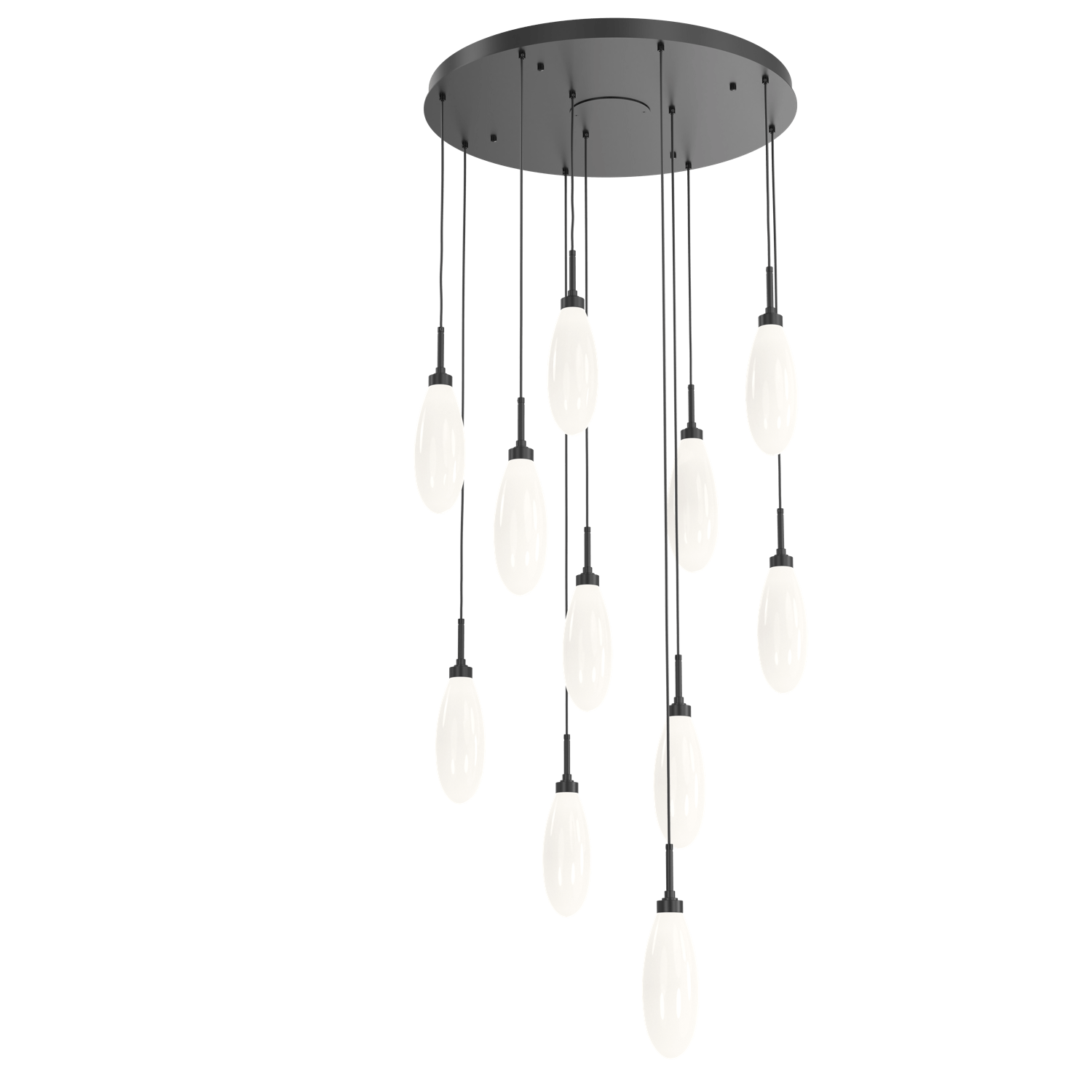 CHB0071-11-MB-WL-LL-Hammerton-Studio-Fiori-11-light-round-pendant-chandelier-with-matte-black-finish-and-opal-white-glass-shades-and-LED-lamping