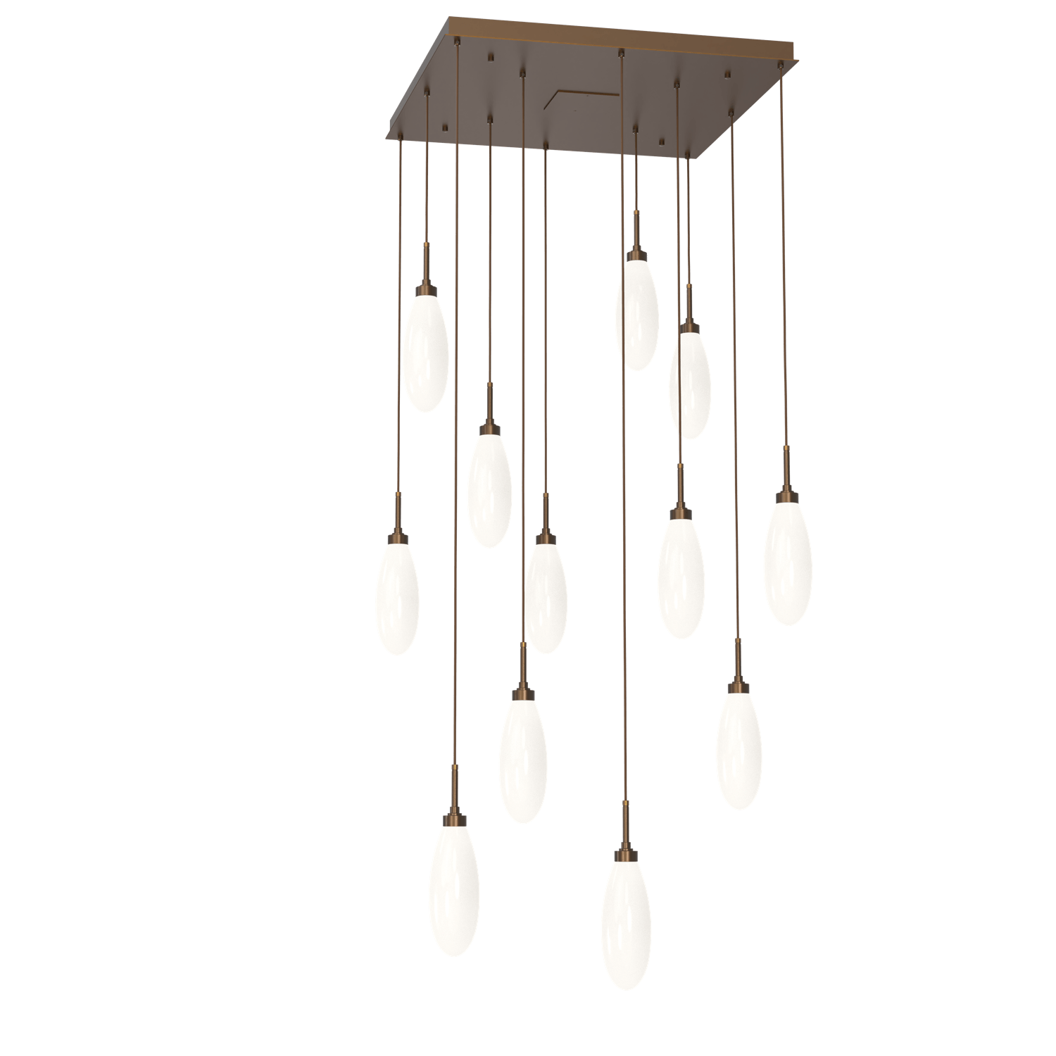 CHB0071-12-FB-WL-LL-Hammerton-Studio-Fiori-12-light-square-pendant-chandelier-with-flat-bronze-finish-and-opal-white-glass-shades-and-LED-lamping