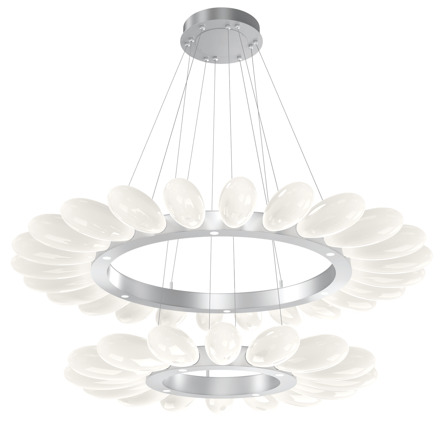 CHB0071-2T-CS-WL-LL-Hammerton-Studio-Fiori-53-inch-two-tier-radial-ring-chandelier-with-classic-silver-finish-and-opal-white-glass-shades-and-LED-lamping