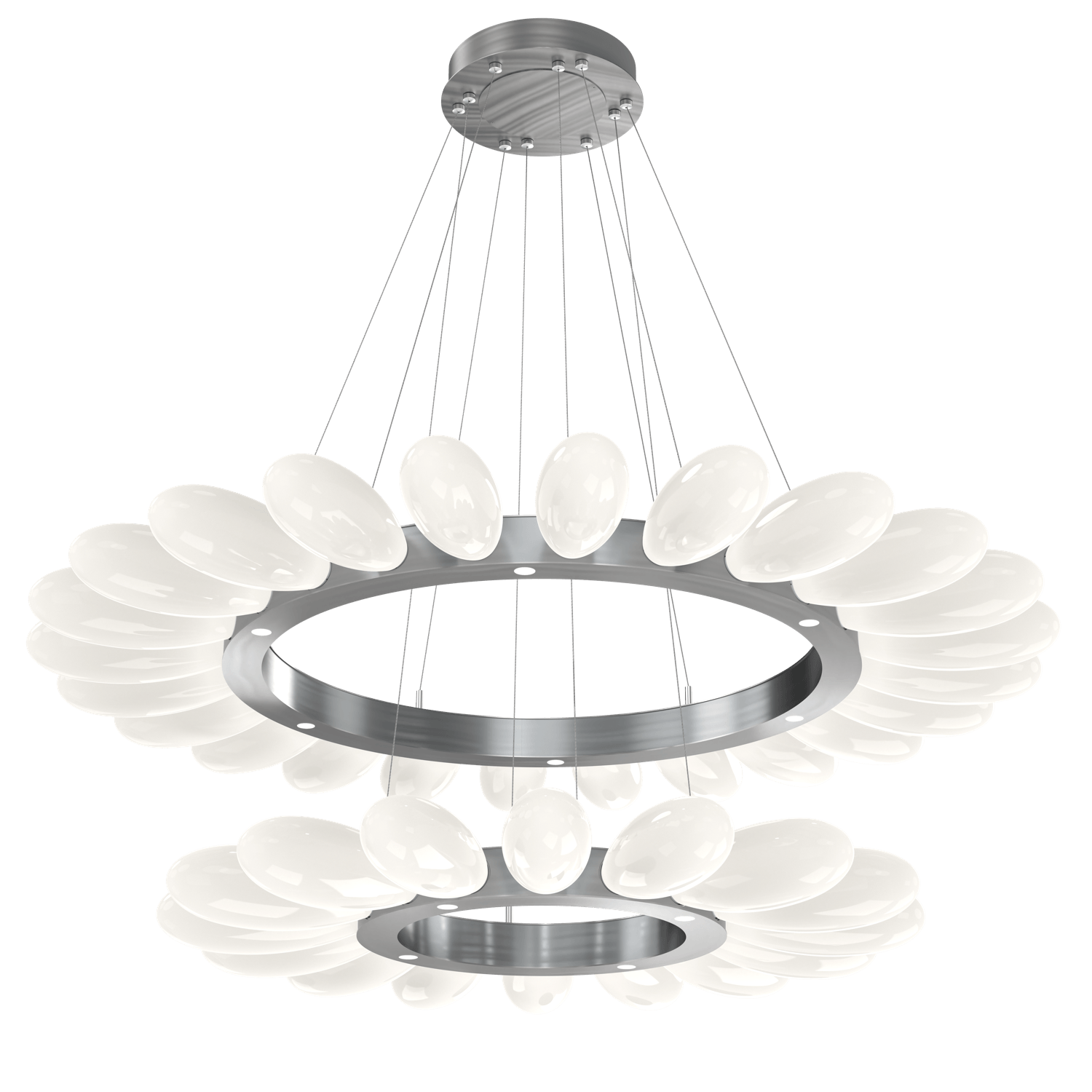 CHB0071-2T-SN-WL-LL-Hammerton-Studio-Fiori-53-inch-two-tier-radial-ring-chandelier-with-satin-nickel-finish-and-opal-white-glass-shades-and-LED-lamping