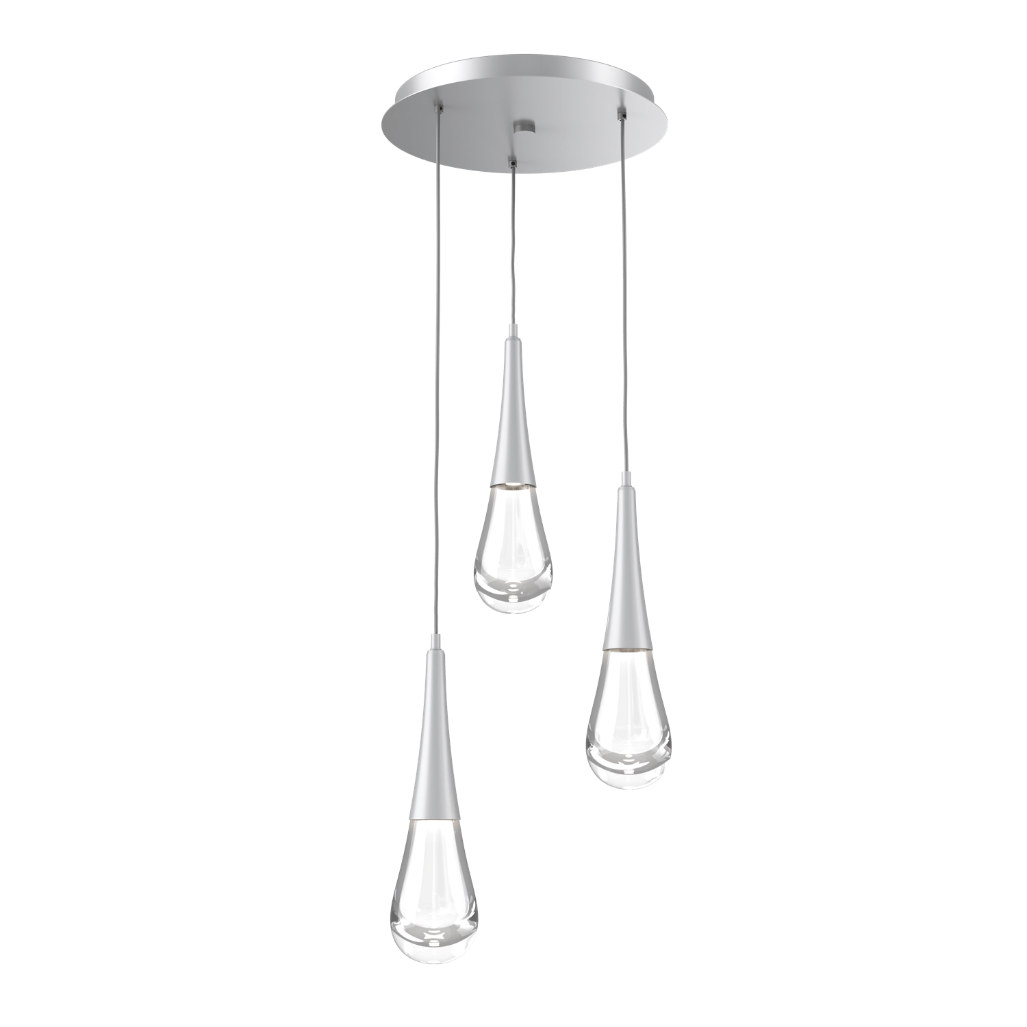 CHB0078-03-CS-Hammerton-Studio-Raindrop-3-light-round-pendant-chandelier-with-classic-silver-finish-and-clear-blown-glass-shades-and-LED-lamping