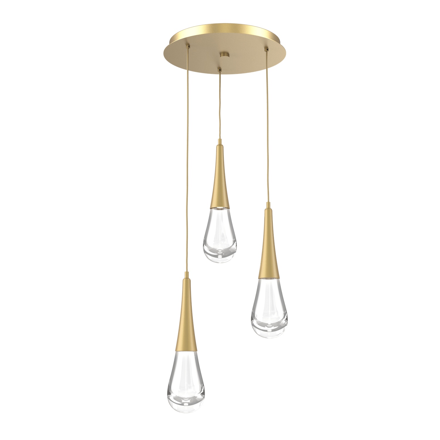 CHB0078-03-GB-Hammerton-Studio-Raindrop-3-light-round-pendant-chandelier-with-gilded-brass-finish-and-clear-blown-glass-shades-and-LED-lamping