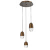 CHB0079-03-FB-Hammerton-Studio-Pebble-3-light-round-pendant-chandelier-with-flat-bronze-finish-and-clear-cast-glass-shades-and-LED-lamping