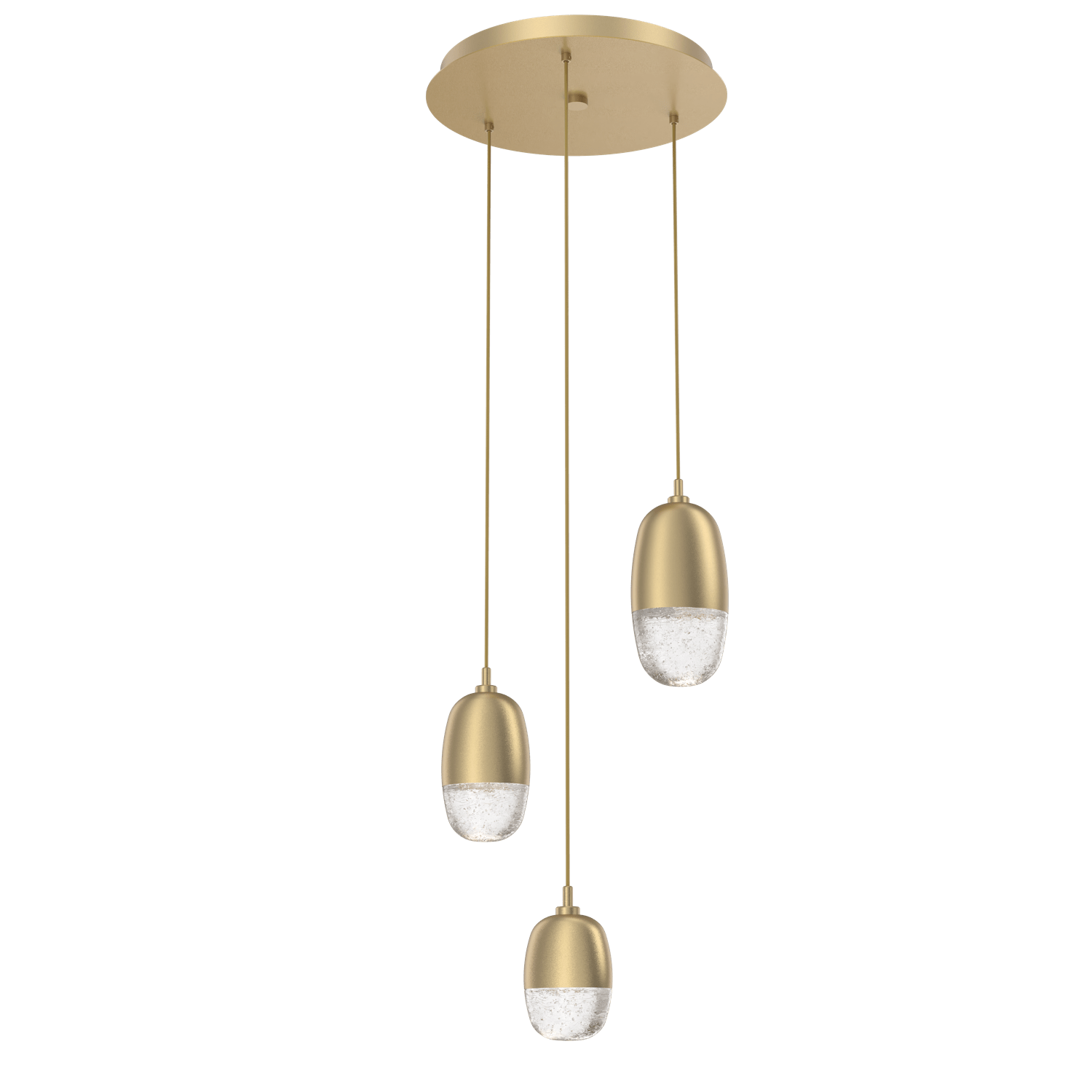 CHB0079-03-GB-Hammerton-Studio-Pebble-3-light-round-pendant-chandelier-with-gilded-brass-finish-and-clear-cast-glass-shades-and-LED-lamping
