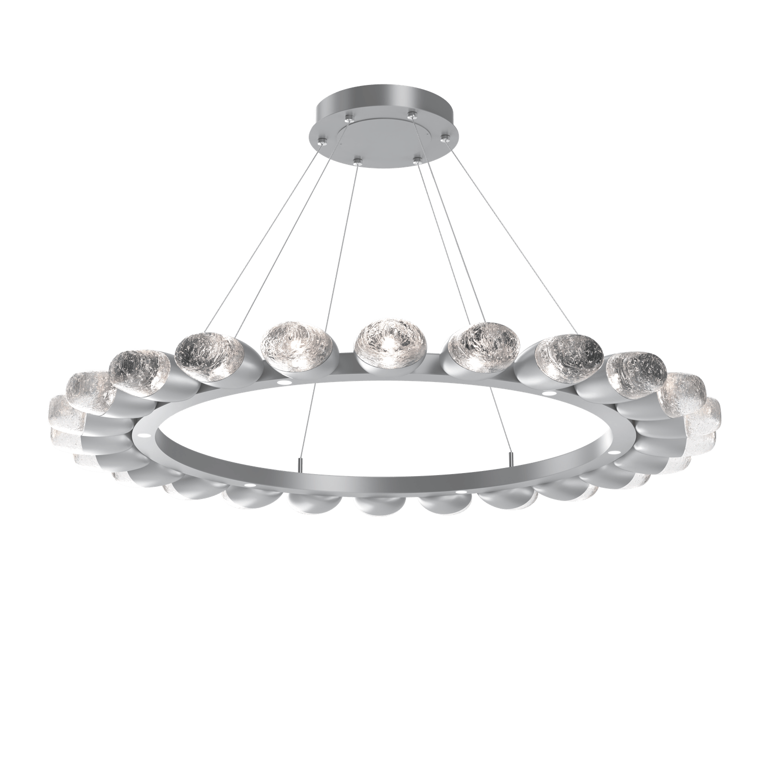 CHB0079-48-CS-Hammerton-Studio-Pebble-48-inch-radial-ring-chandelier-with-classic-silver-finish-and-clear-cast-glass-shades-and-LED-lamping