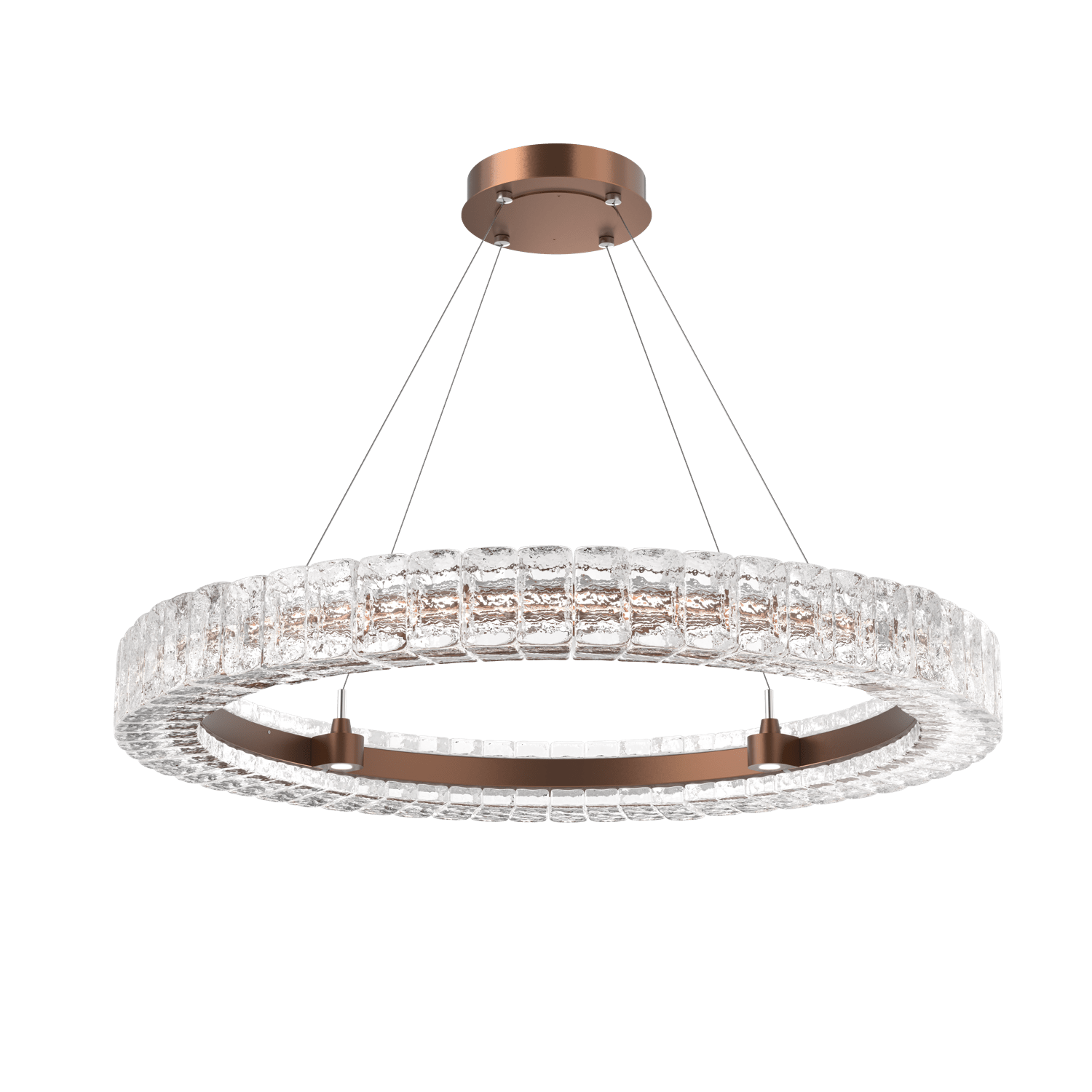 CHB0080-36-BB-Hammerton-Studio-Asscher-36-inch-ring-chandelier-with-burnished-bronze-finish-and-clear-cast-glass-shades-and-LED-lamping