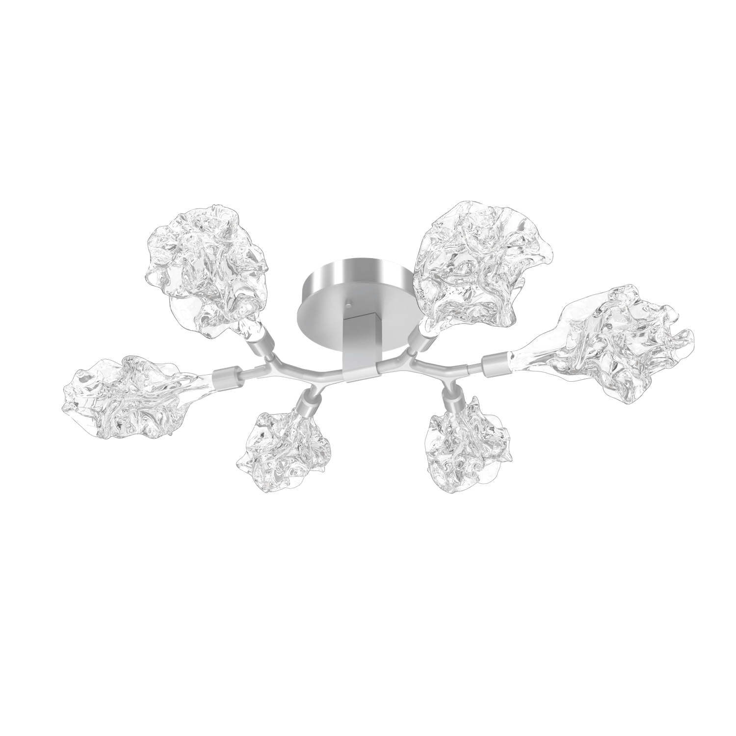CLB0059-01-CS-Hammerton-Studio-Blossom-6-light-organic-flush-mount-light-with-classic-silver-finish-and-clear-handblown-crystal-glass-shades-and-LED-lamping