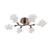 CLB0059-01-FB-Hammerton-Studio-Blossom-6-light-organic-flush-mount-light-with-flat-bronze-finish-and-clear-handblown-crystal-glass-shades-and-LED-lamping