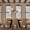 Fiori Oval Starburst Chandelier