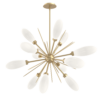 Hammerton Studio Fiori Starburst Chandelier in Gilded Brass CHB0071-0A-GB