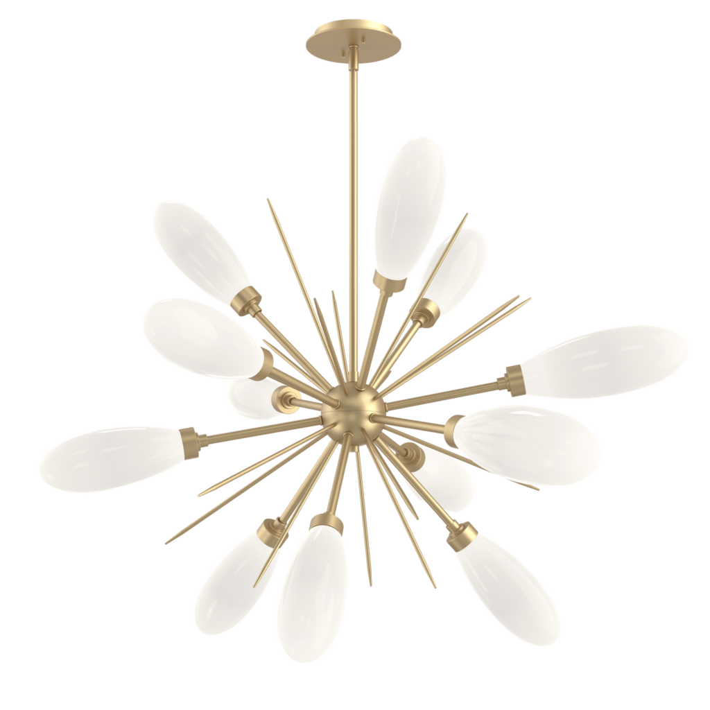 Hammerton Studio Fiori Starburst Chandelier in Gilded Brass CHB0071-0A-GB