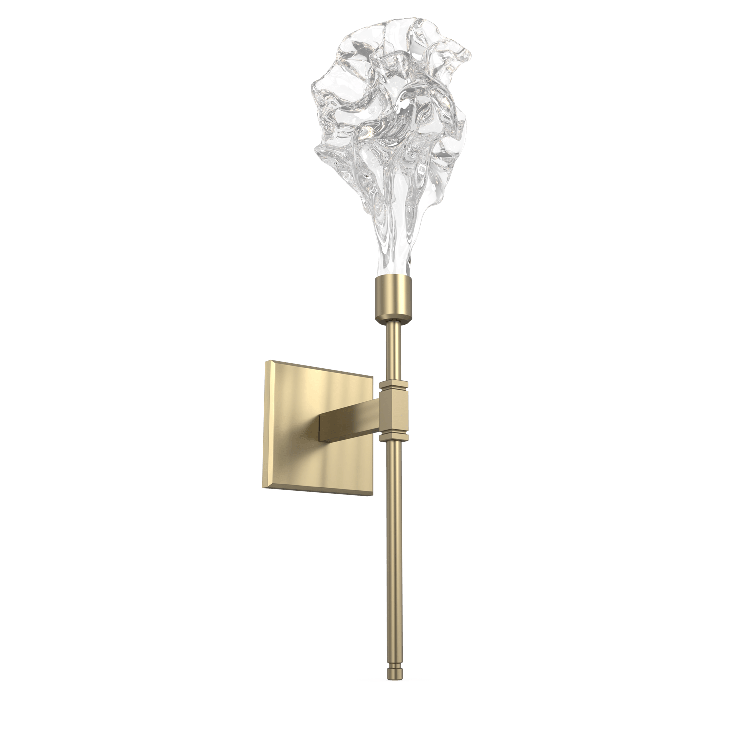 IDB0059-21-HB-Hammerton-Studio-Blossom-belvedere-wall-sconce-with-heritage-brass-finish-and-clear-handblown-crystal-glass-shades-and-LED-lamping