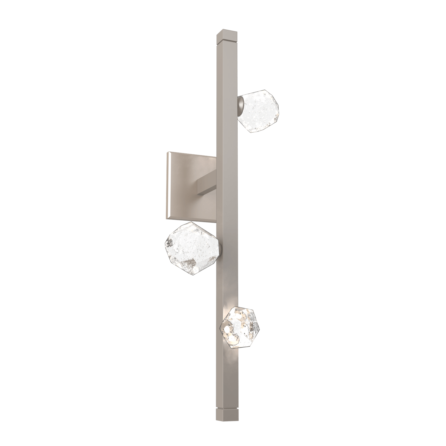 IDB0070-24-BS-Hammerton-Studio-Stella-wall-sconce-with-metallic-beige-silver-finish-and-clear-cast-glass-shades-and-LED-lamping