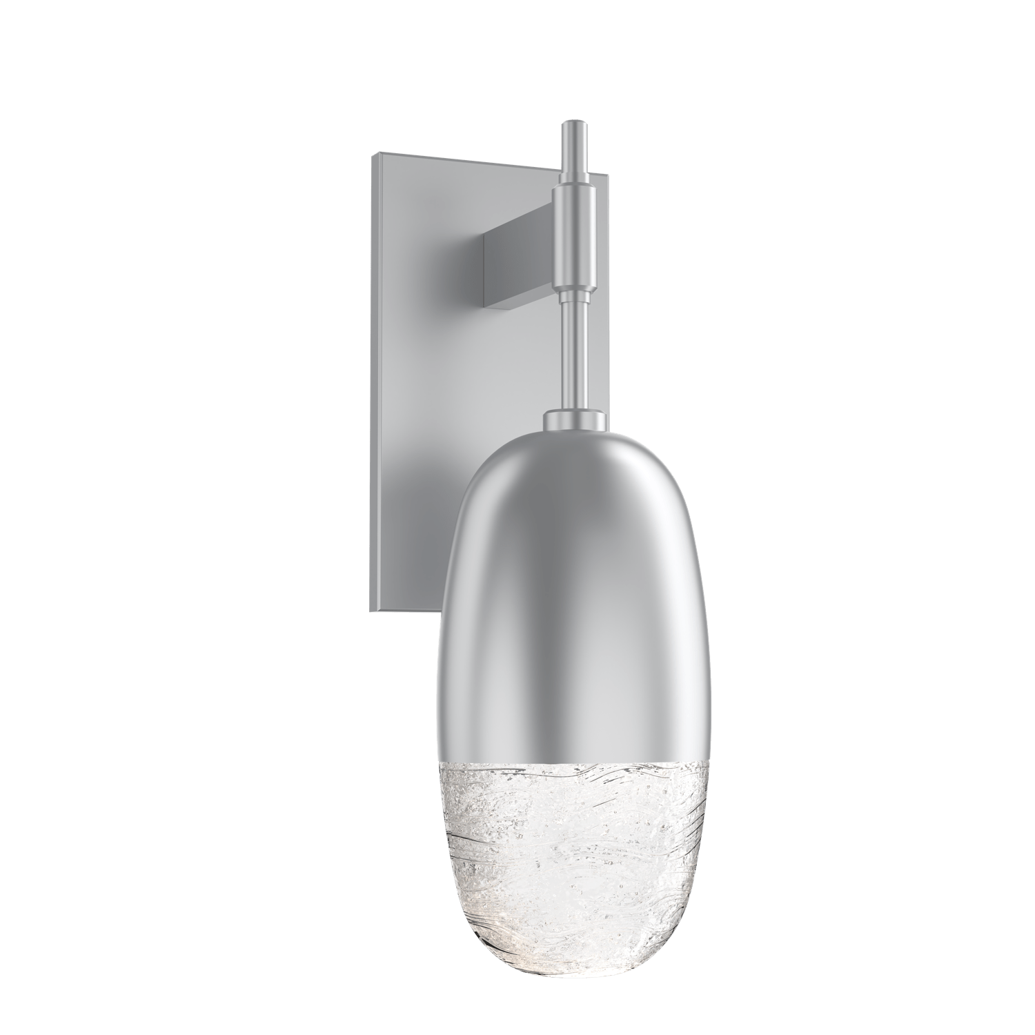 IDB0079-01-CS-Hammerton-Studio-Pebble-wall-sconce-with-classic-silver-finish-and-clear-cast-glass-shades-and-LED-lamping