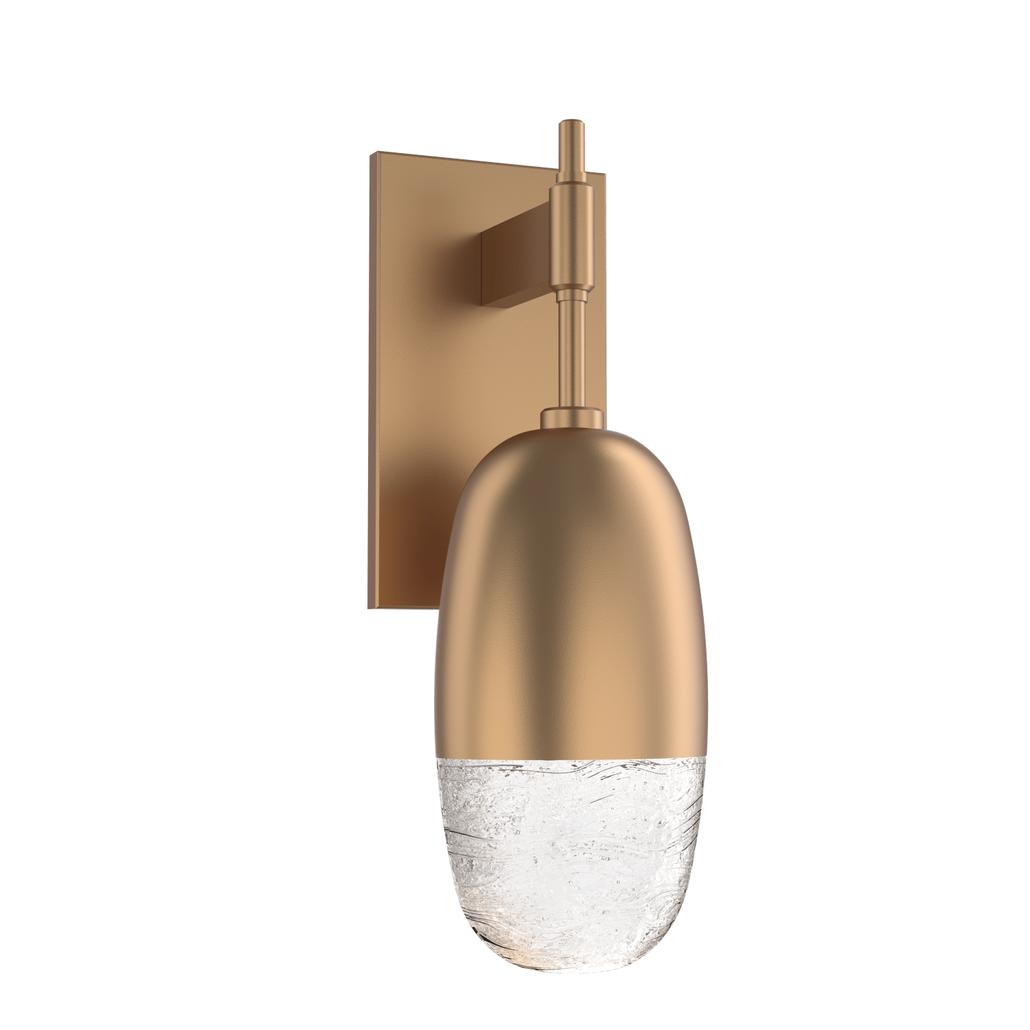 IDB0079-01-NB-Hammerton-Studio-Pebble-wall-sconce-with-novel-brass-finish-and-clear-cast-glass-shades-and-LED-lamping