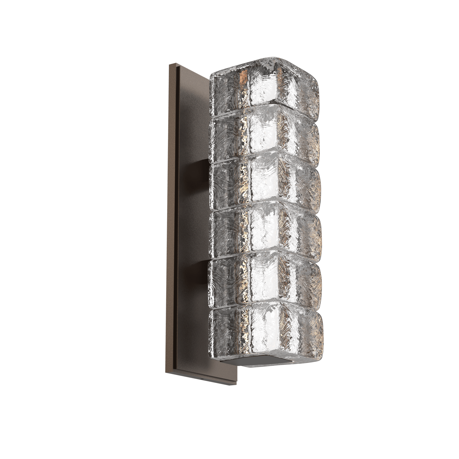 IDB0080-01-FB-Hammerton-Studio-Asscher-wall-sconce-with-flat-bronze-finish-and-clear-cast-glass-shades-and-LED-lamping