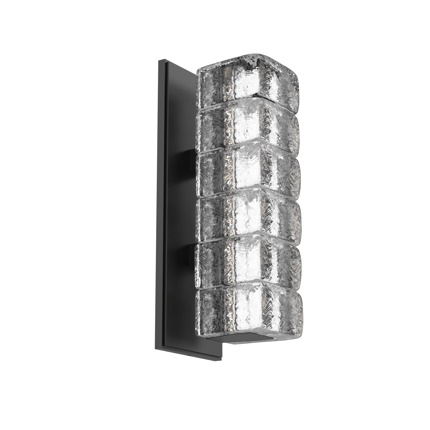IDB0080-01-MB-Hammerton-Studio-Asscher-wall-sconce-with-matte-black-finish-and-clear-cast-glass-shades-and-LED-lamping