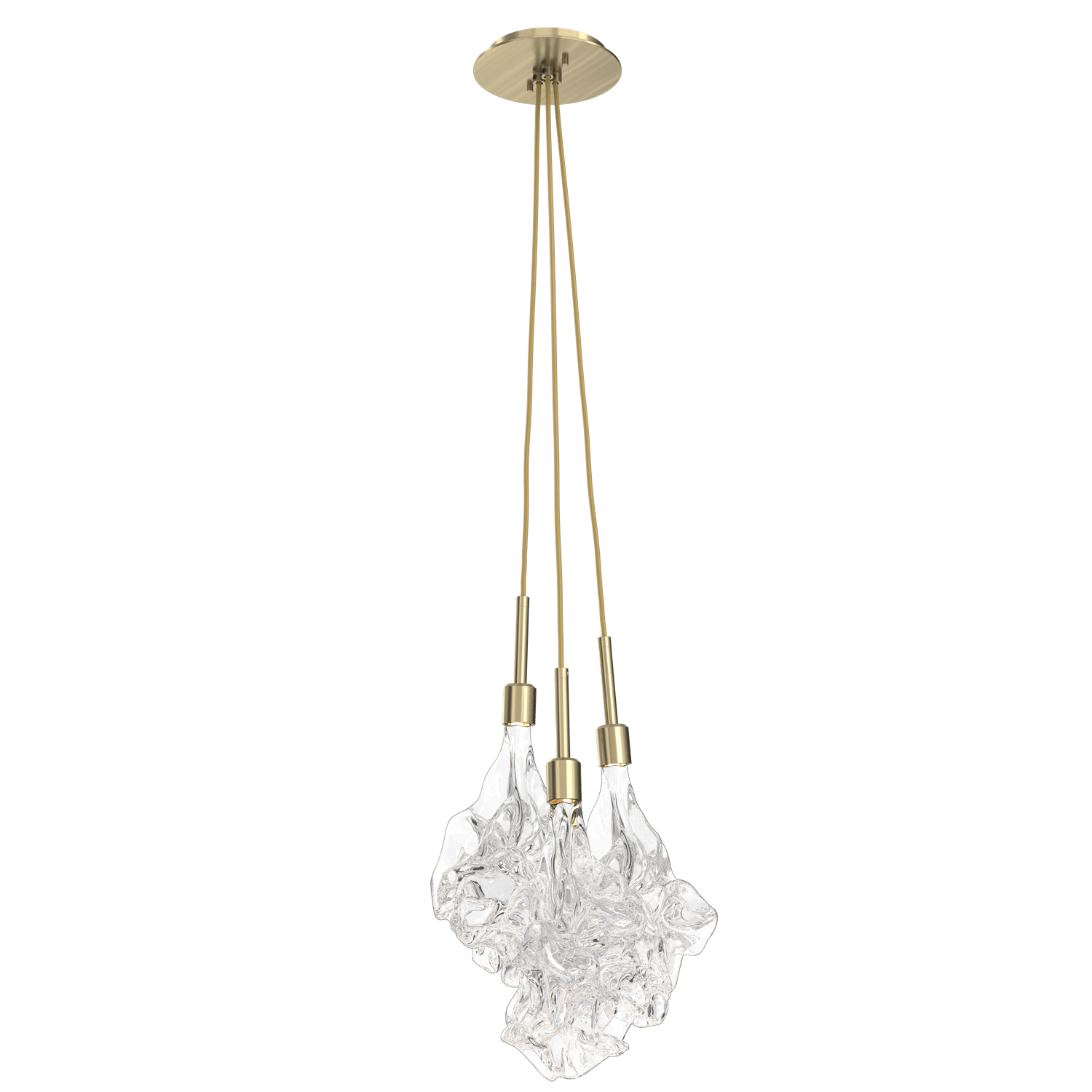 LAB0059-0A-HB-Hammerton-Studio-Blossom-3-light-cluster-pendant-light-with-heritage-brass-finish-and-clear-handblown-crystal-glass-shades-and-LED-lamping