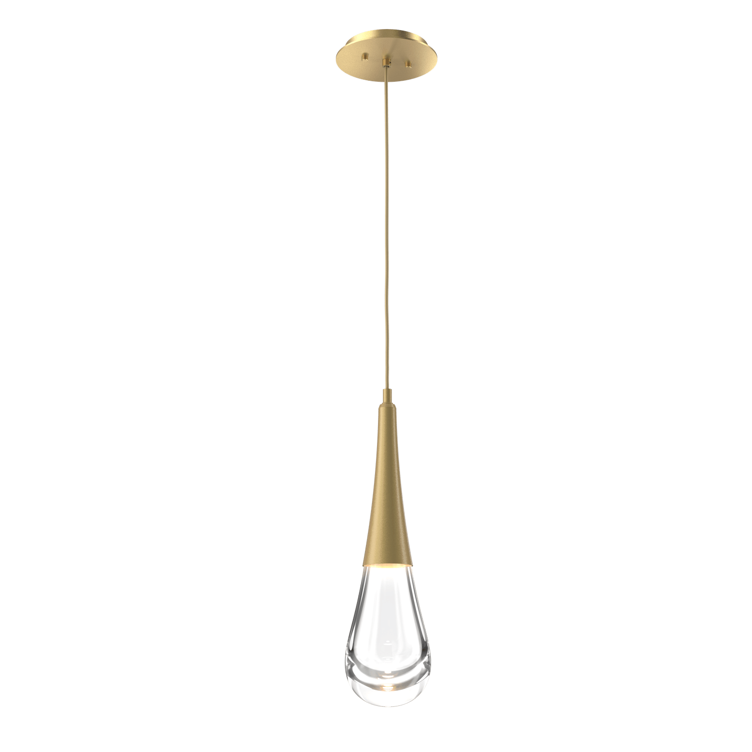 LAB0078-01-GB-Hammerton-Studio-Raindrop-pendant-light-with-gilded-brass-finish-and-clear-blown-glass-shades-and-LED-lamping