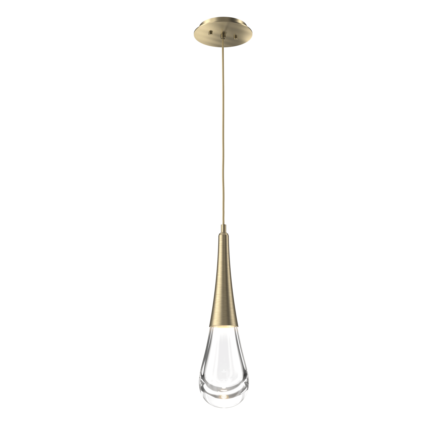 LAB0078-01-HB-Hammerton-Studio-Raindrop-pendant-light-with-heritage-brass-finish-and-clear-blown-glass-shades-and-LED-lamping
