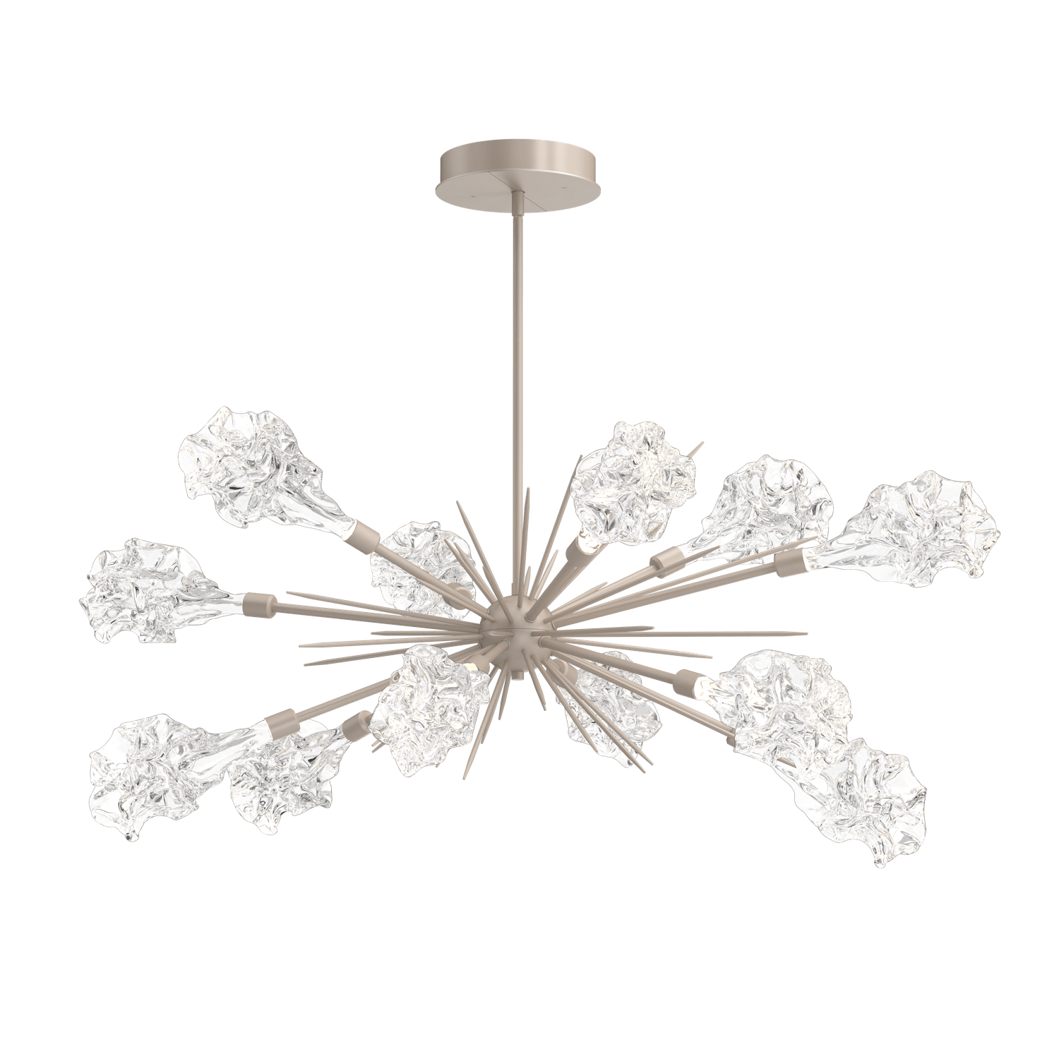 PLB0059-0A-BS-Hammerton-Studio-Blossom-47-inch-oval-starburst-chandelier-with-metallic-beige-silver-finish-and-clear-handblown-crystal-glass-shades-and-LED-lamping