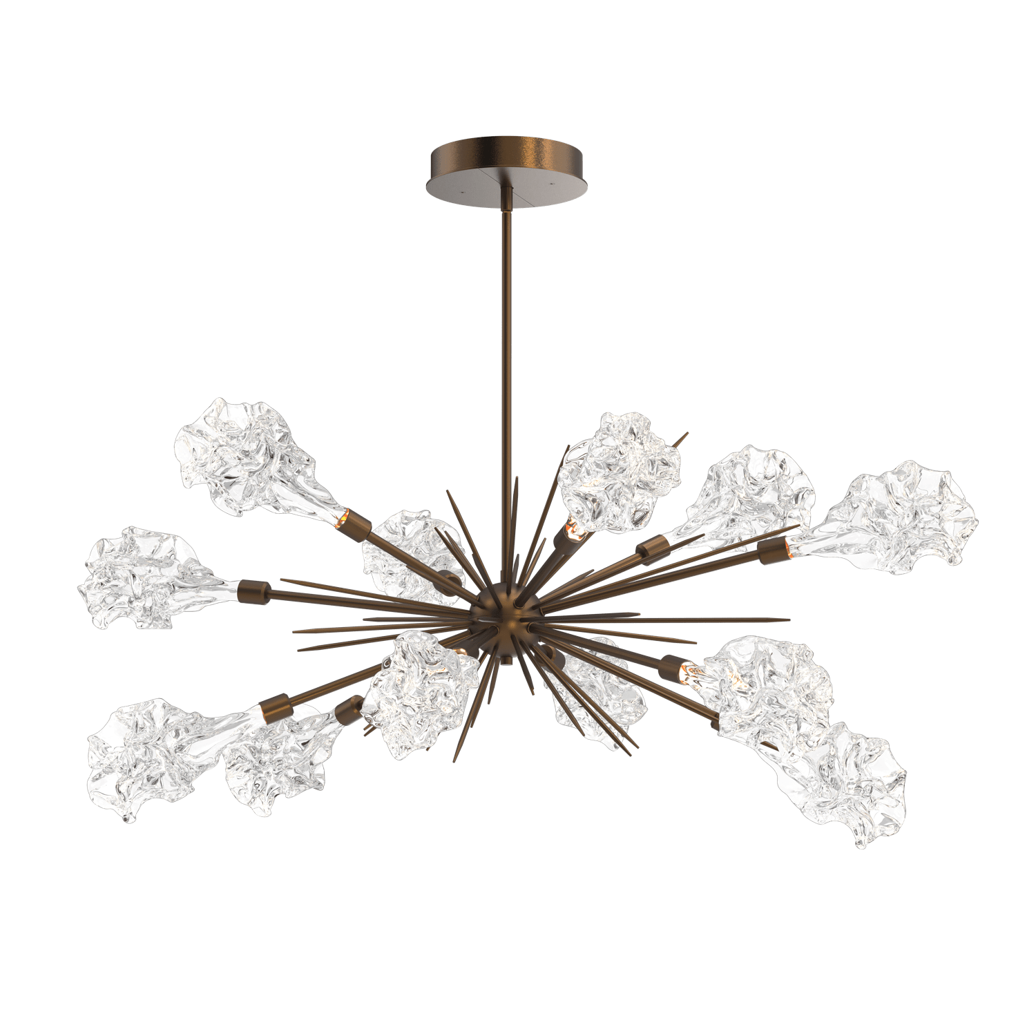 PLB0059-0A-FB-Hammerton-Studio-Blossom-47-inch-oval-starburst-chandelier-with-flat-bronze-finish-and-clear-handblown-crystal-glass-shades-and-LED-lamping