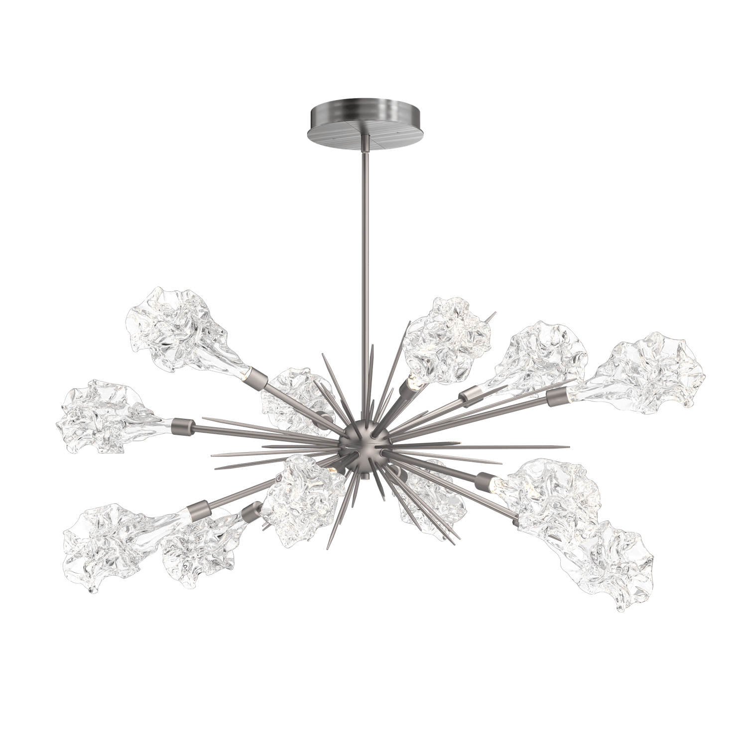 PLB0059-0A-SN-Hammerton-Studio-Blossom-47-inch-oval-starburst-chandelier-with-satin-nickel-finish-and-clear-handblown-crystal-glass-shades-and-LED-lamping