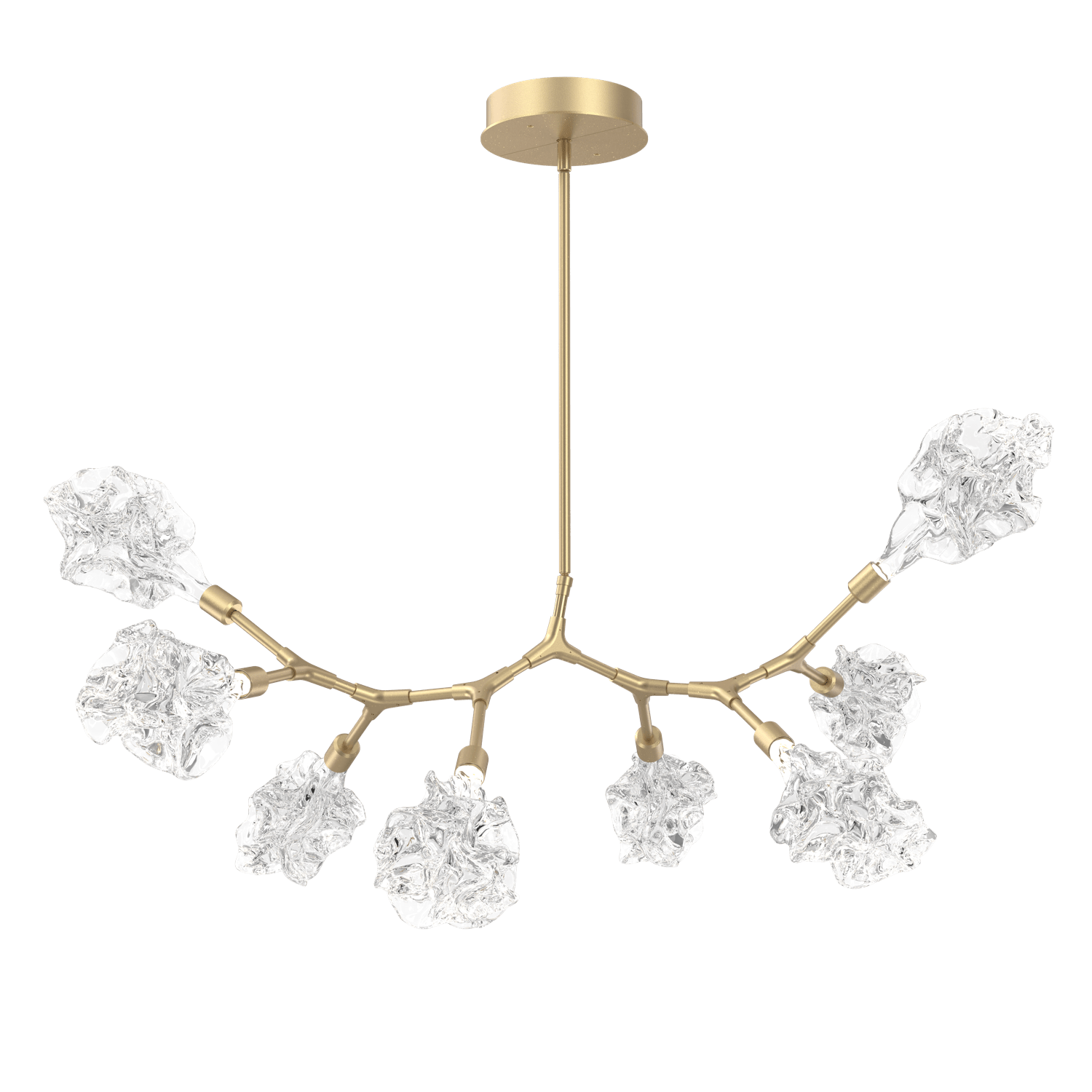 PLB0059-BB-GB-Hammerton-Studio-Blossom-8-light-organic-branch-chandelier-with-gilded-brass-finish-and-clear-handblown-crystal-glass-shades-and-LED-lamping