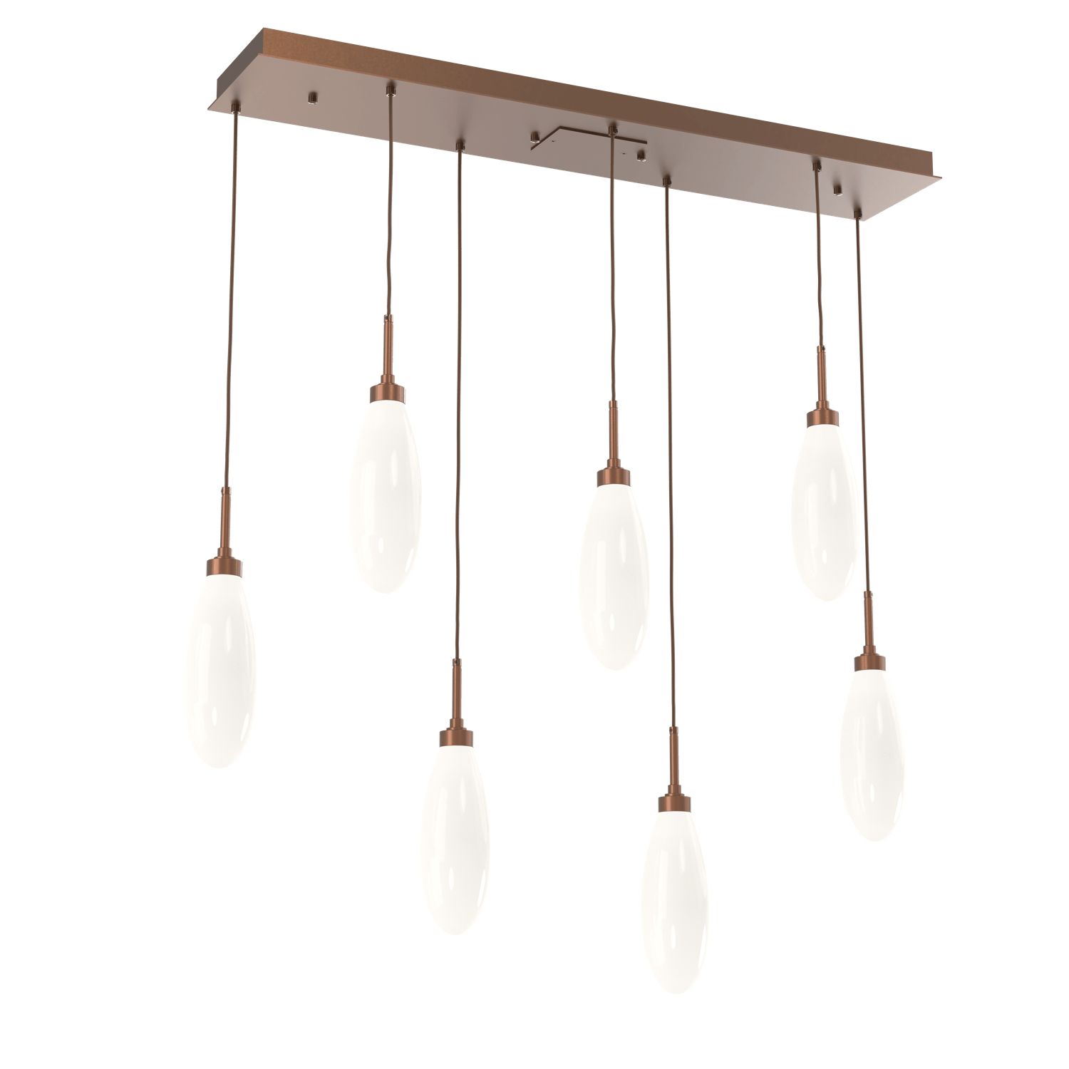 PLB0071-07-BB-WL-LL-Hammerton-Studio-Fiori-7-light-linear-pendant-chandelier-with-burnished-bronze-finish-and-opal-white-glass-shades-and-LED-lamping