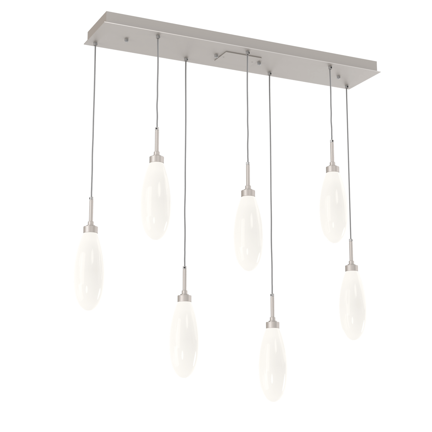 PLB0071-07-BS-WL-LL-Hammerton-Studio-Fiori-7-light-linear-pendant-chandelier-with-metallic-beige-silver-finish-and-opal-white-glass-shades-and-LED-lamping