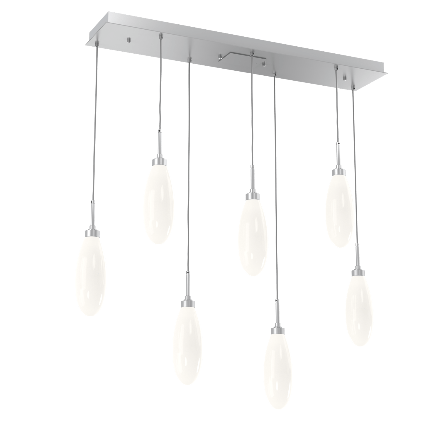 PLB0071-07-CS-WL-LL-Hammerton-Studio-Fiori-7-light-linear-pendant-chandelier-with-classic-silver-finish-and-opal-white-glass-shades-and-LED-lamping
