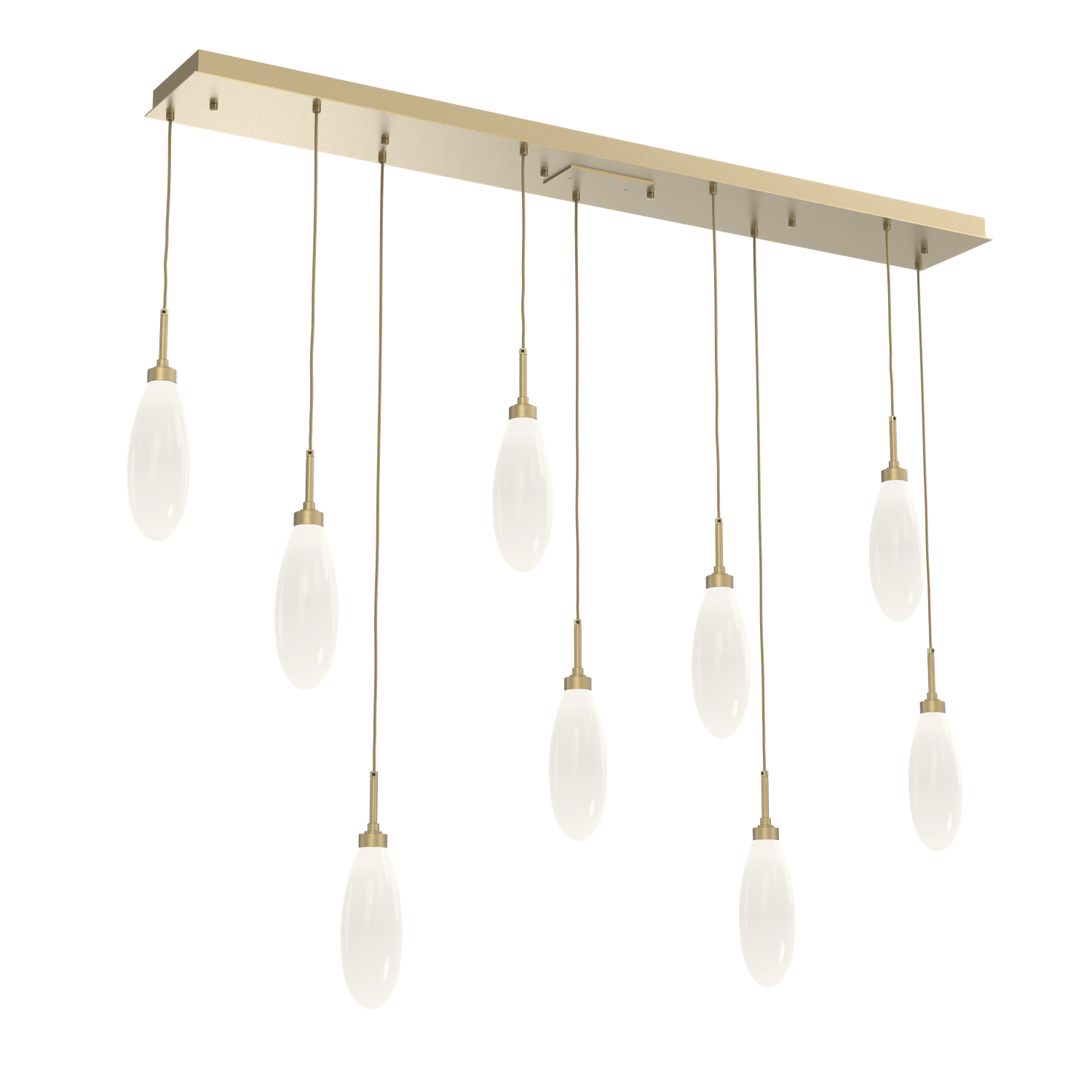 PLB0071-09-GB-WL-LL-Hammerton-Studio-Fiori-9-light-linear-pendant-chandelier-with-gilded-brass-finish-and-opal-white-glass-shades-and-LED-lamping
