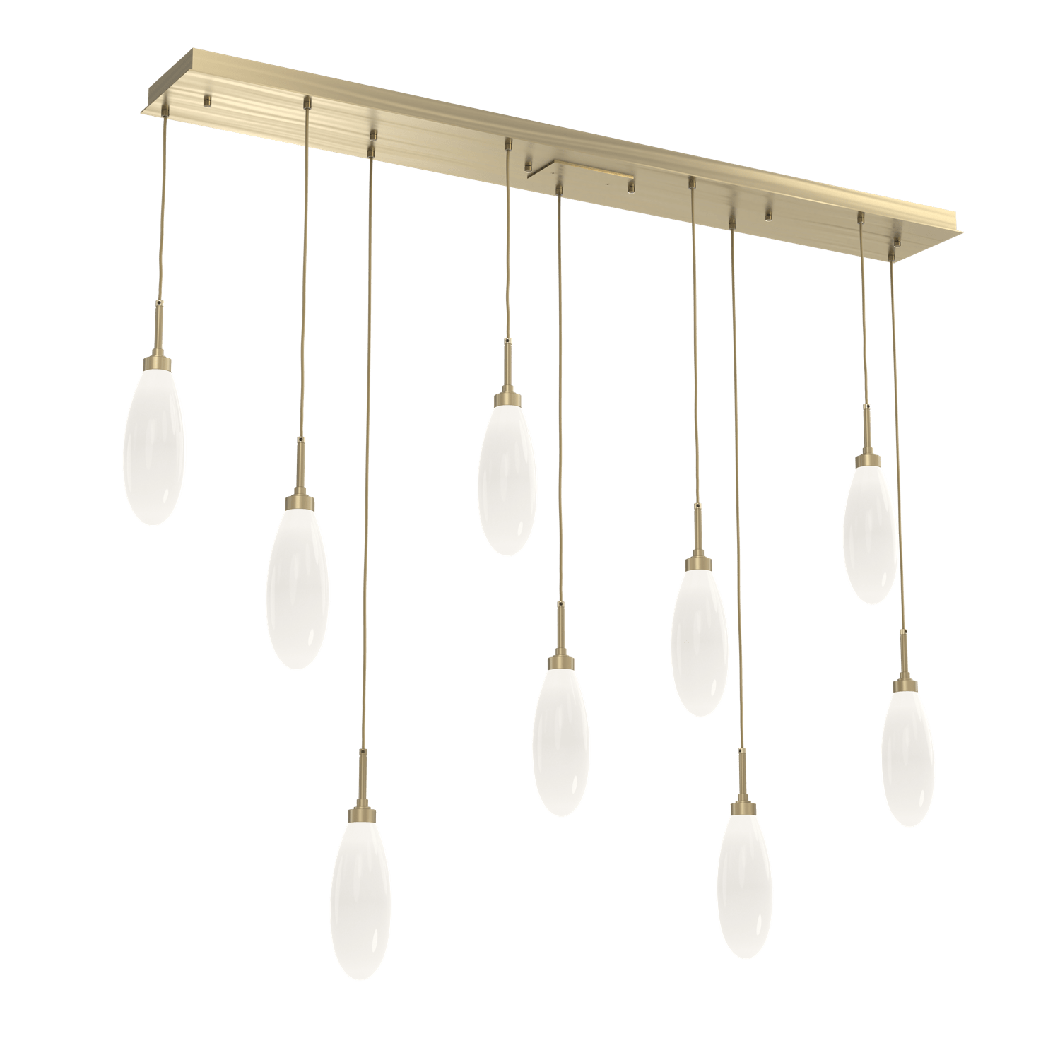 PLB0071-09-HB-WL-LL-Hammerton-Studio-Fiori-9-light-linear-pendant-chandelier-with-heritage-brass-finish-and-opal-white-glass-shades-and-LED-lamping