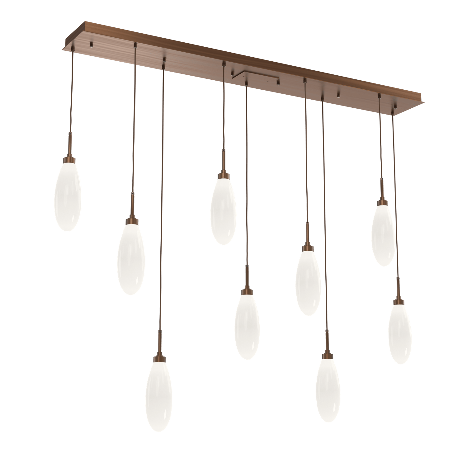 PLB0071-09-RB-WL-LL-Hammerton-Studio-Fiori-9-light-linear-pendant-chandelier-with-oil-rubbed-bronze-finish-and-opal-white-glass-shades-and-LED-lamping