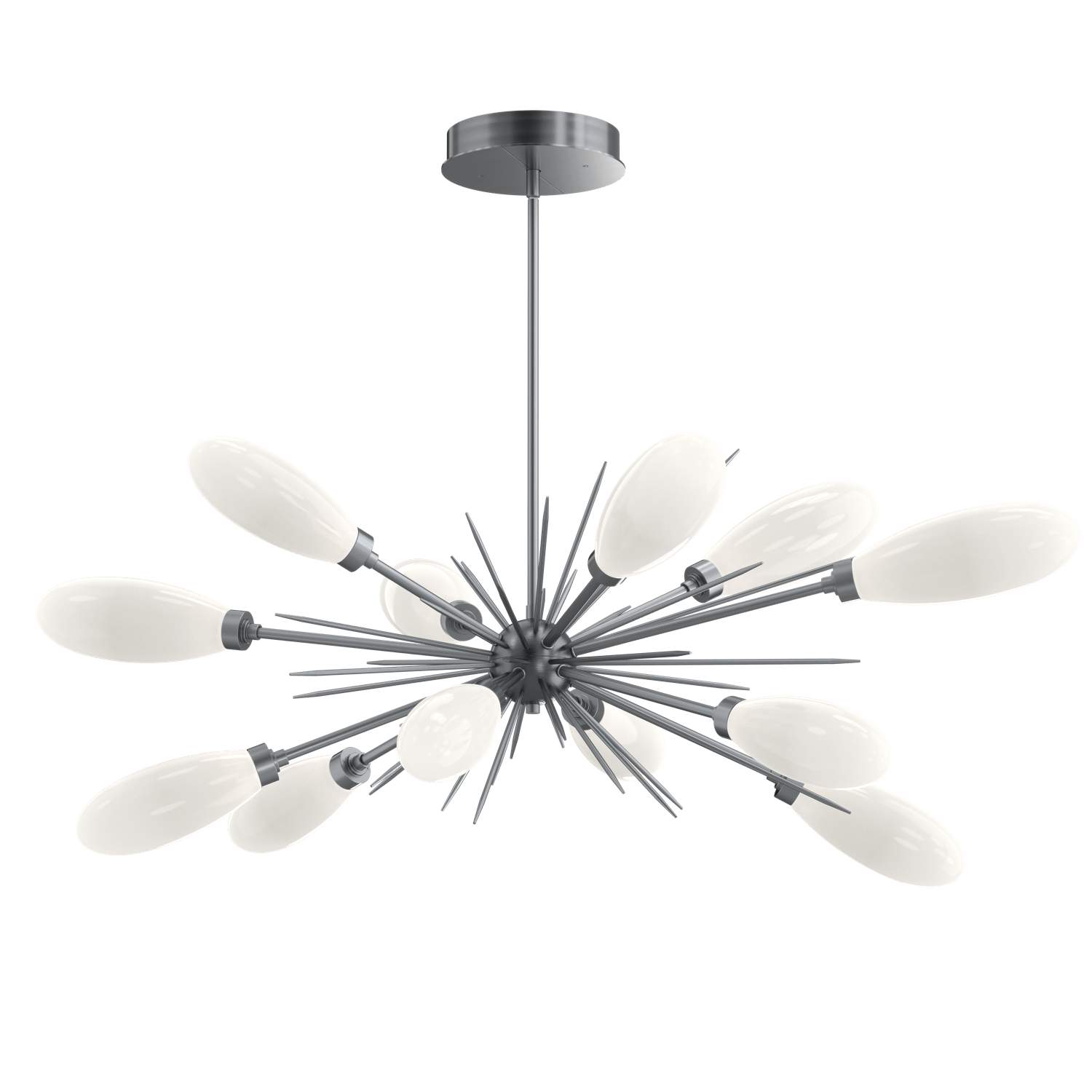 PLB0071-0A-GM-WL-LL-Hammerton-Studio-Fiori-50-inch-oval-starburst-chandelier-with-gunmetal-finish-and-opal-white-glass-shades-and-LED-lamping