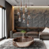 Raindrop Round Pendant Chandelier