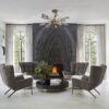 Aalto Oval Starburst Chandelier | Wolf Design Group, Brantley Photography