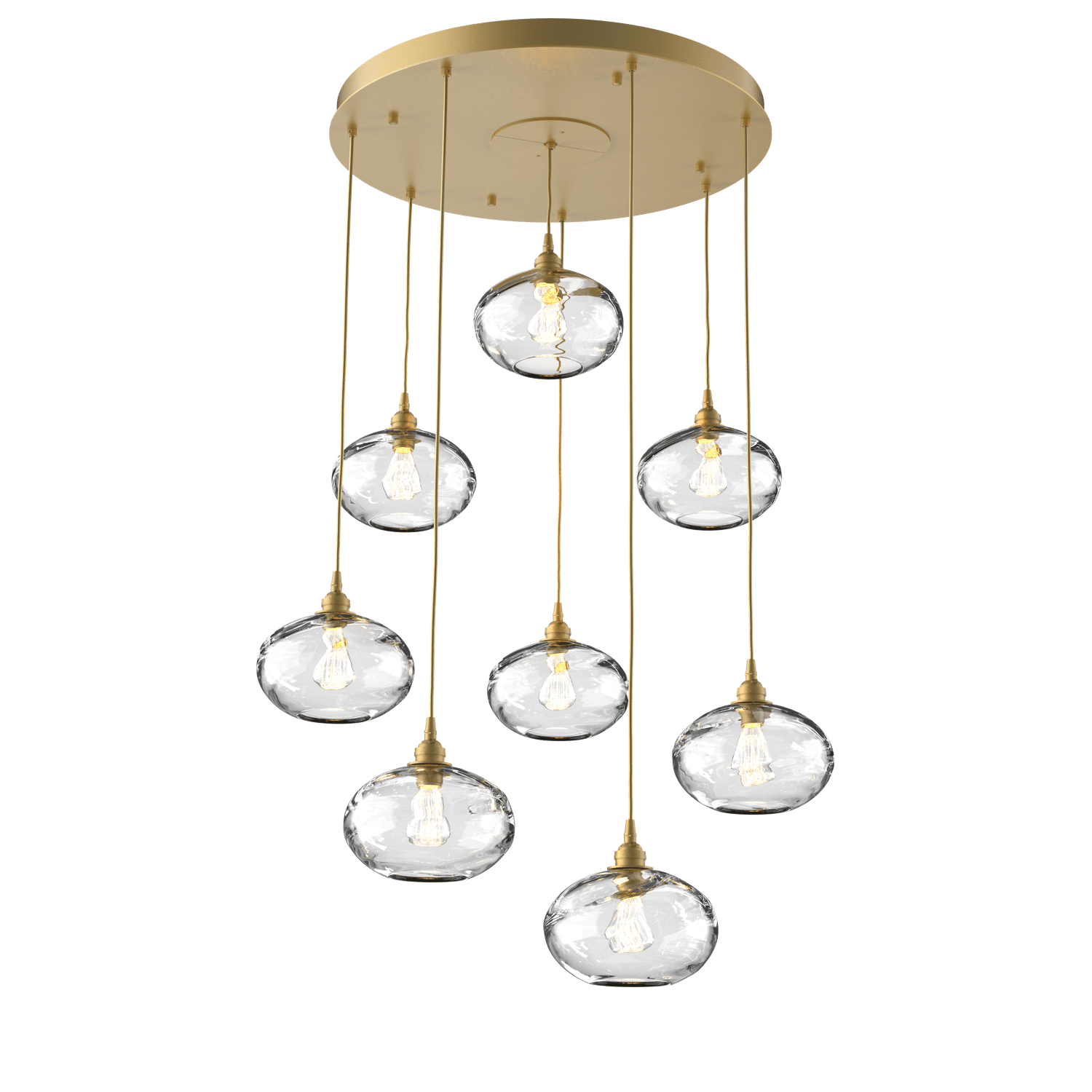 CHB0036-08-GB-OC-Hammerton-Studio-Optic-Blown-Glass-Coppa-8-light-round-pendant-chandelier-with-gilded-brass-finish-and-optic-clear-blown-glass-shades-and-incandescent-lamping