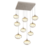 CHB0036-09-BS-OA-Hammerton-Studio-Optic-Blown-Glass-Coppa-9-light-square-pendant-chandelier-with-metallic-beige-silver-finish-and-optic-amber-blown-glass-shades-and-incandescent-lamping